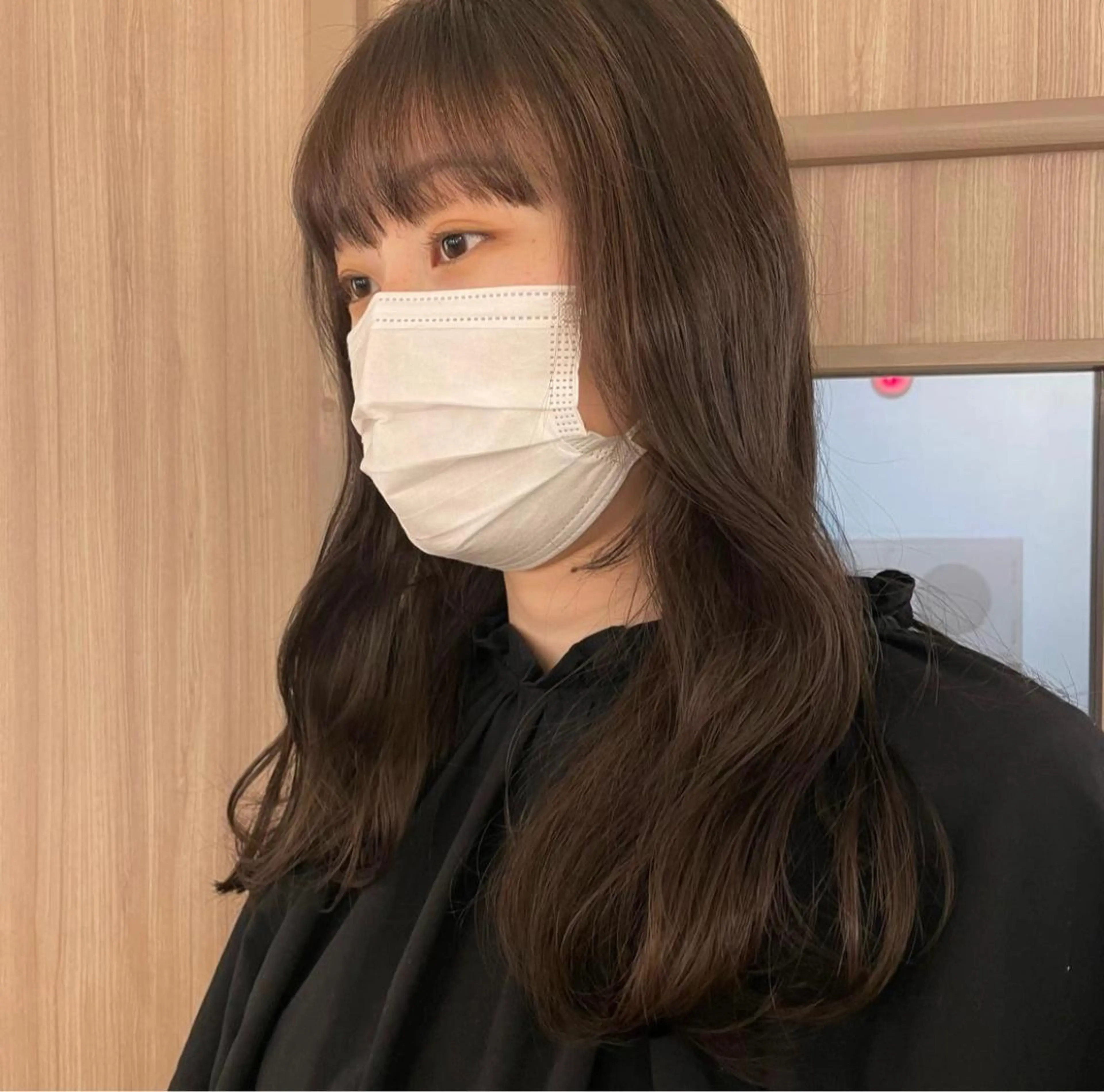 セミロング ヘアカラー レイヤー/顔周り/ 透明感/ののか💞のヘアスタイル