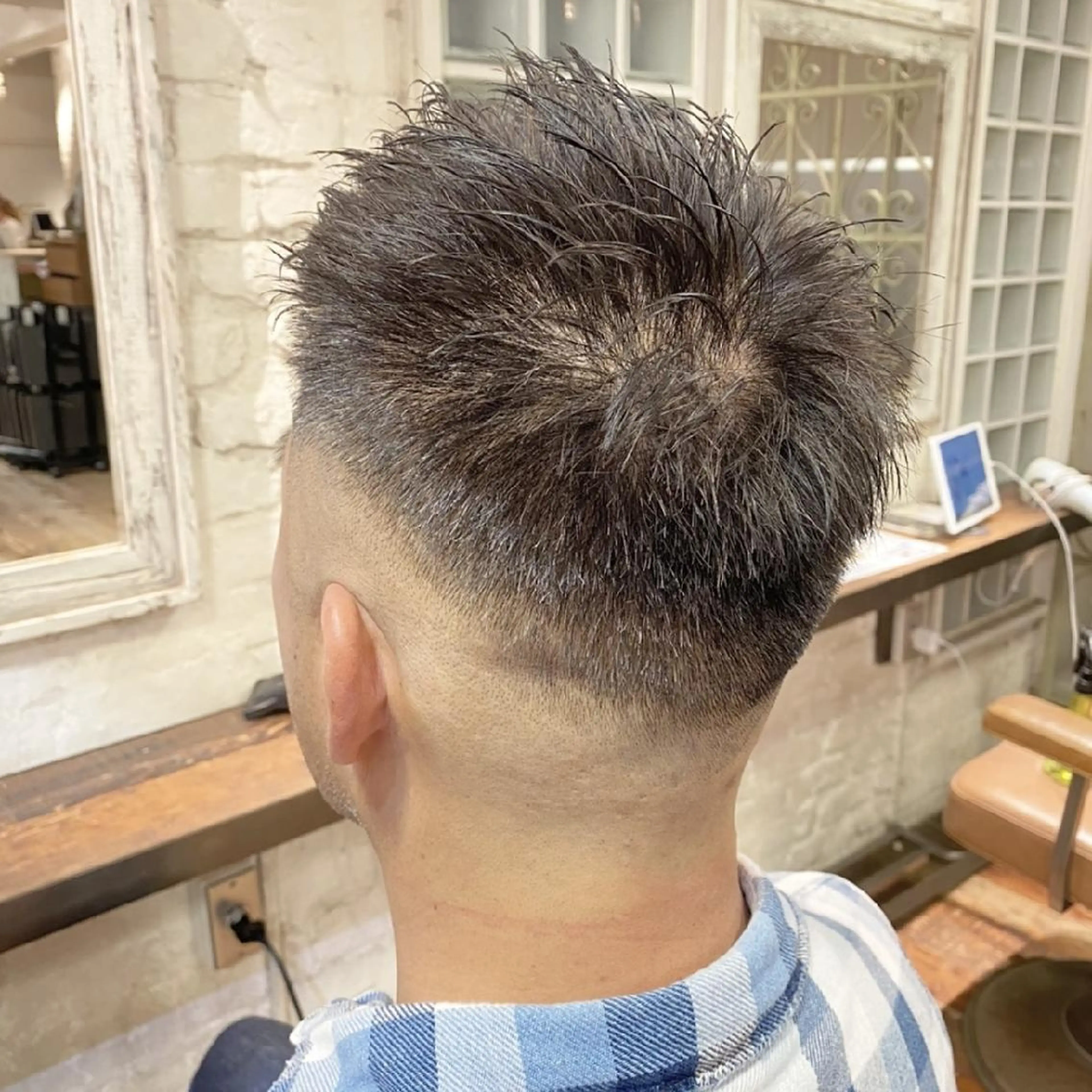 ショート メンズ カット Hair make ONE  008所属・メンズ/フェード/ バーバー/盛山大地のヘアスタイル