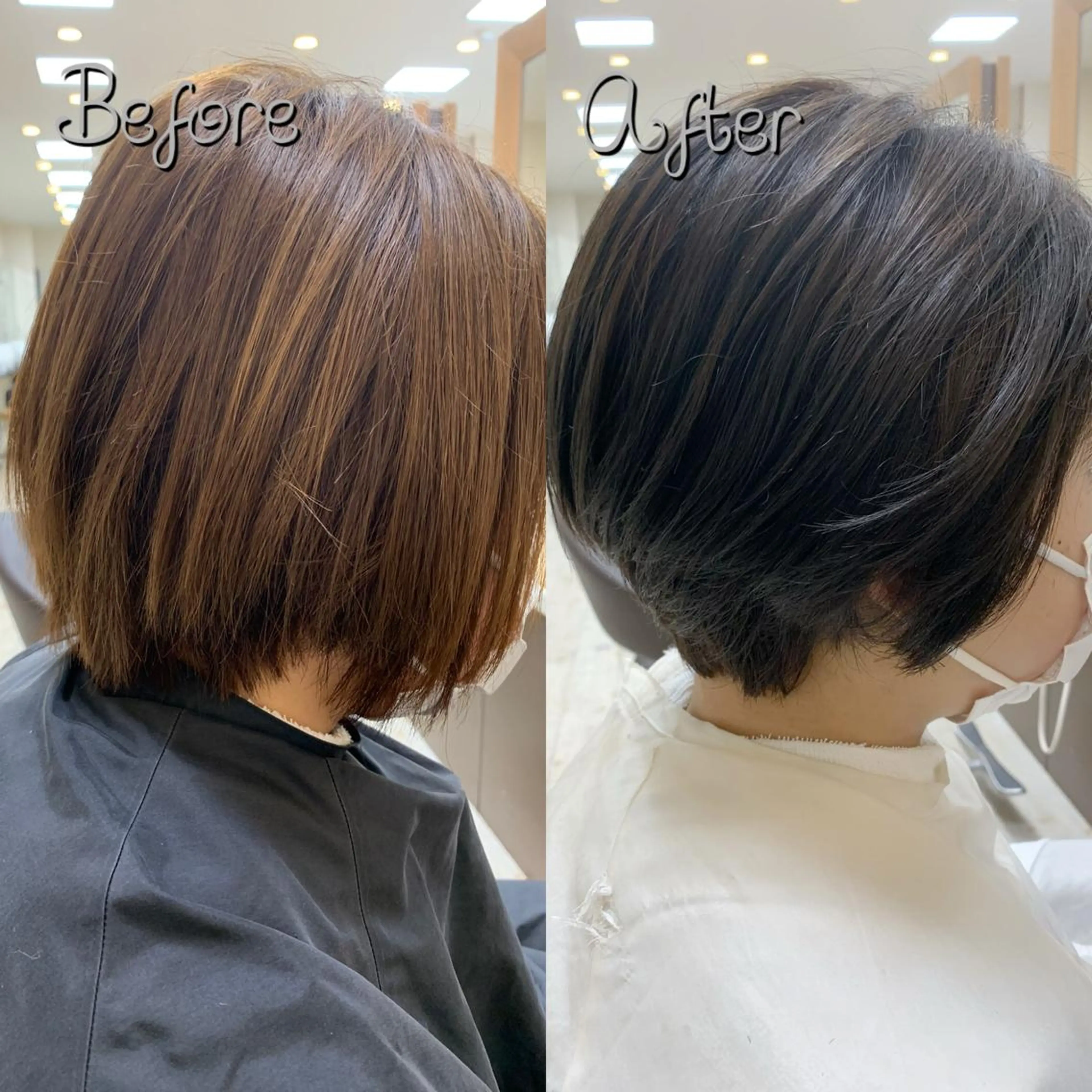 ショート カラー カット ヘアカラー パーマ 縮毛矯正 トリートメント ヘッドスパ Lien 深井店のヘアスタイル