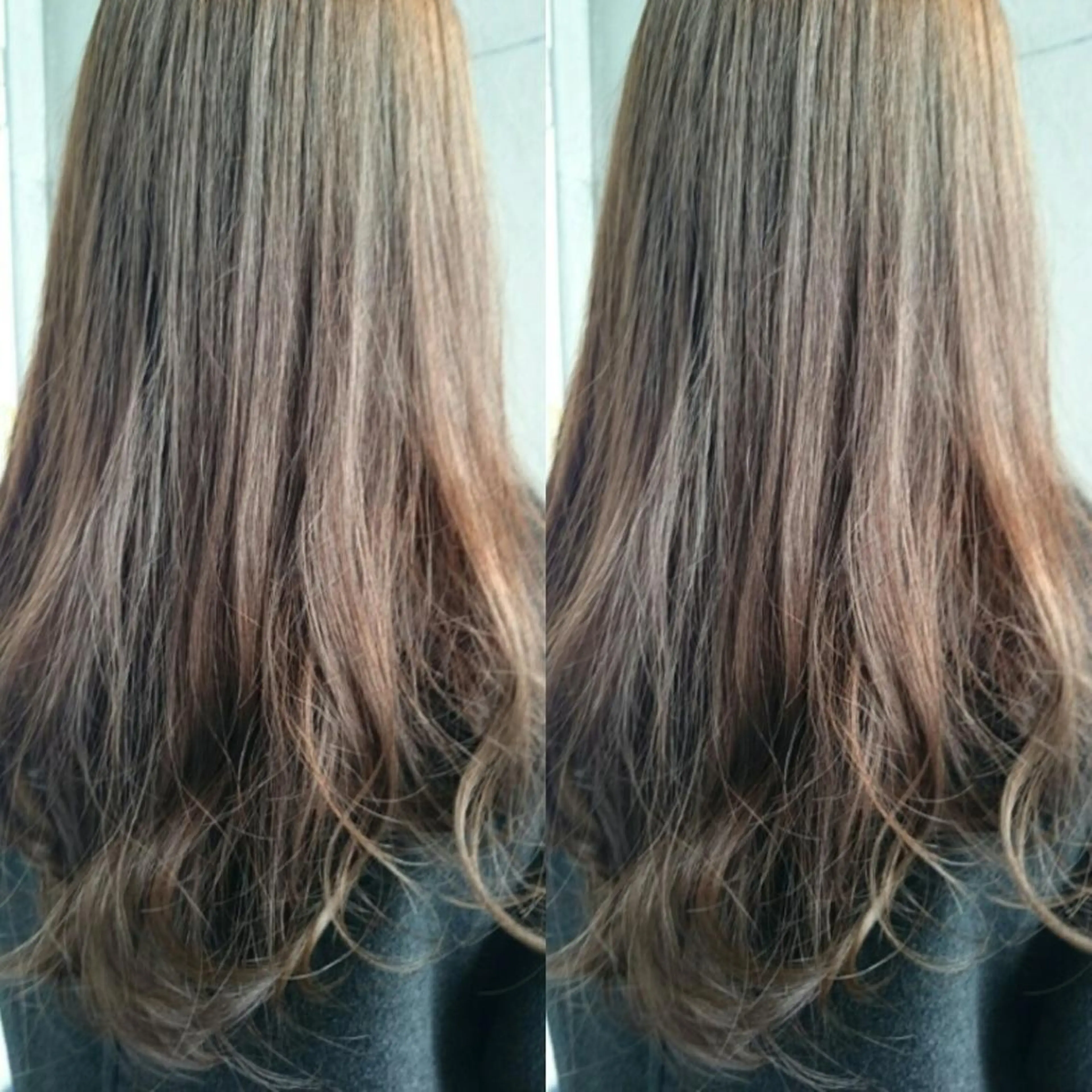 セミロング カラー パーマ アッシュ ベージュカラー グラデーションカラー ハイライトカラー ハイライト AKAMEE 表参道所属・✨360°褒められ ヘア✨️井上雄輝のヘアスタイル