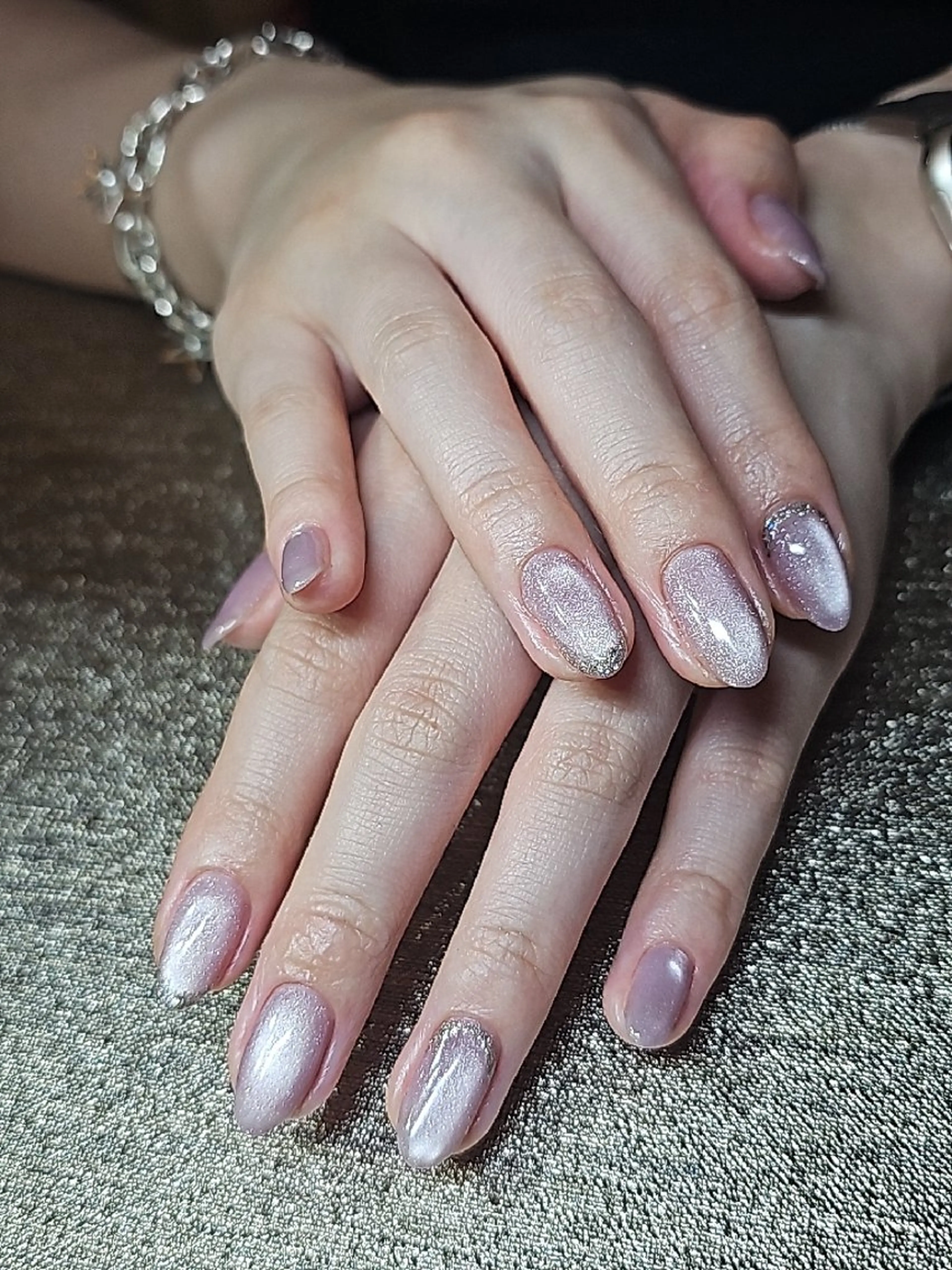 ネイル ラメ(グリッター) マグネットネイル salon de Princess所属・salon de  Princessのネイルデザイン