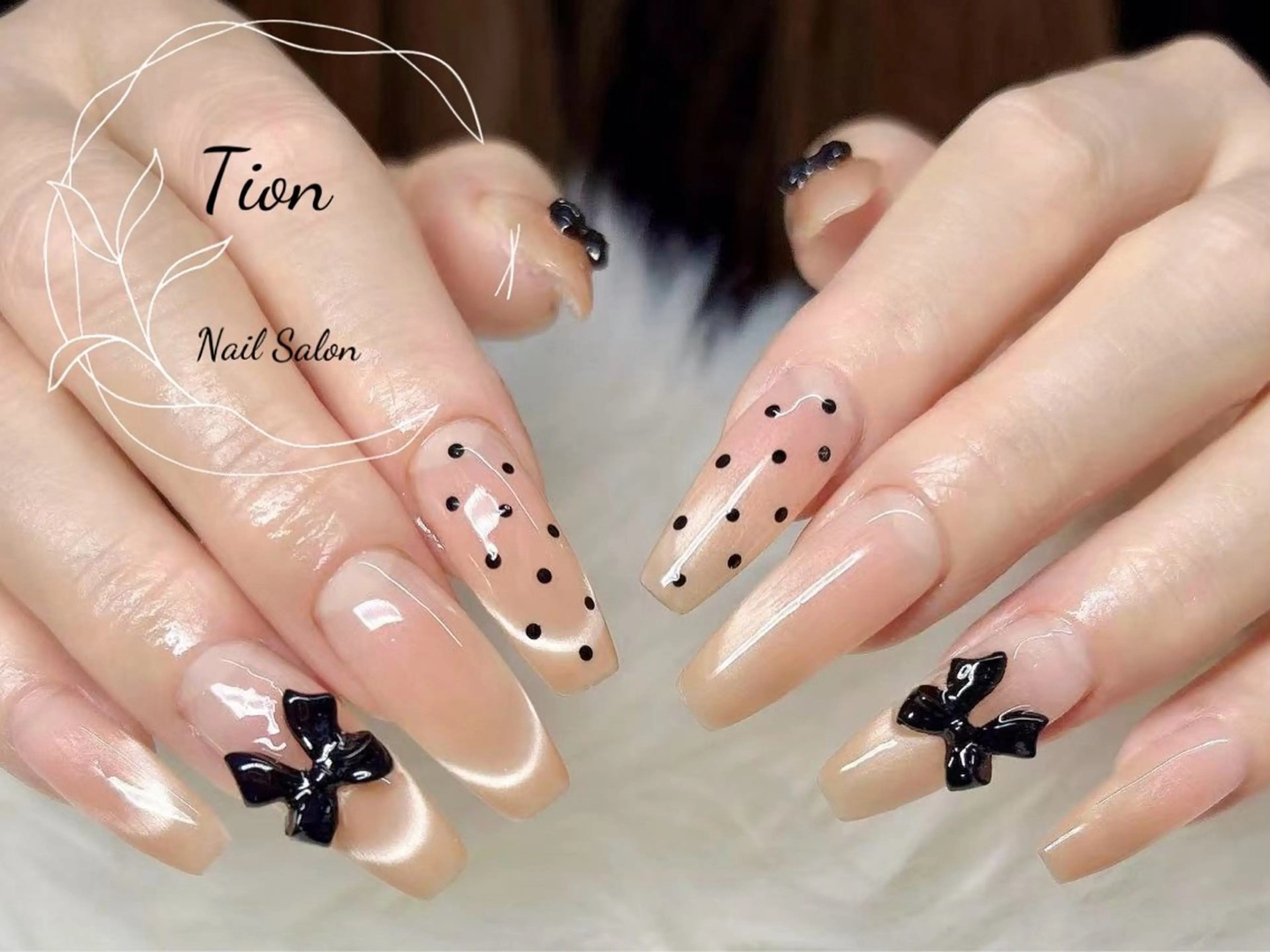 ネイル チークネイル 長さ出し フットネイル フレンチネイル ジェルネイル Nailsalon Tion武蔵小杉店所属・Nailsalon Tion武蔵小杉店のネイルデザイン