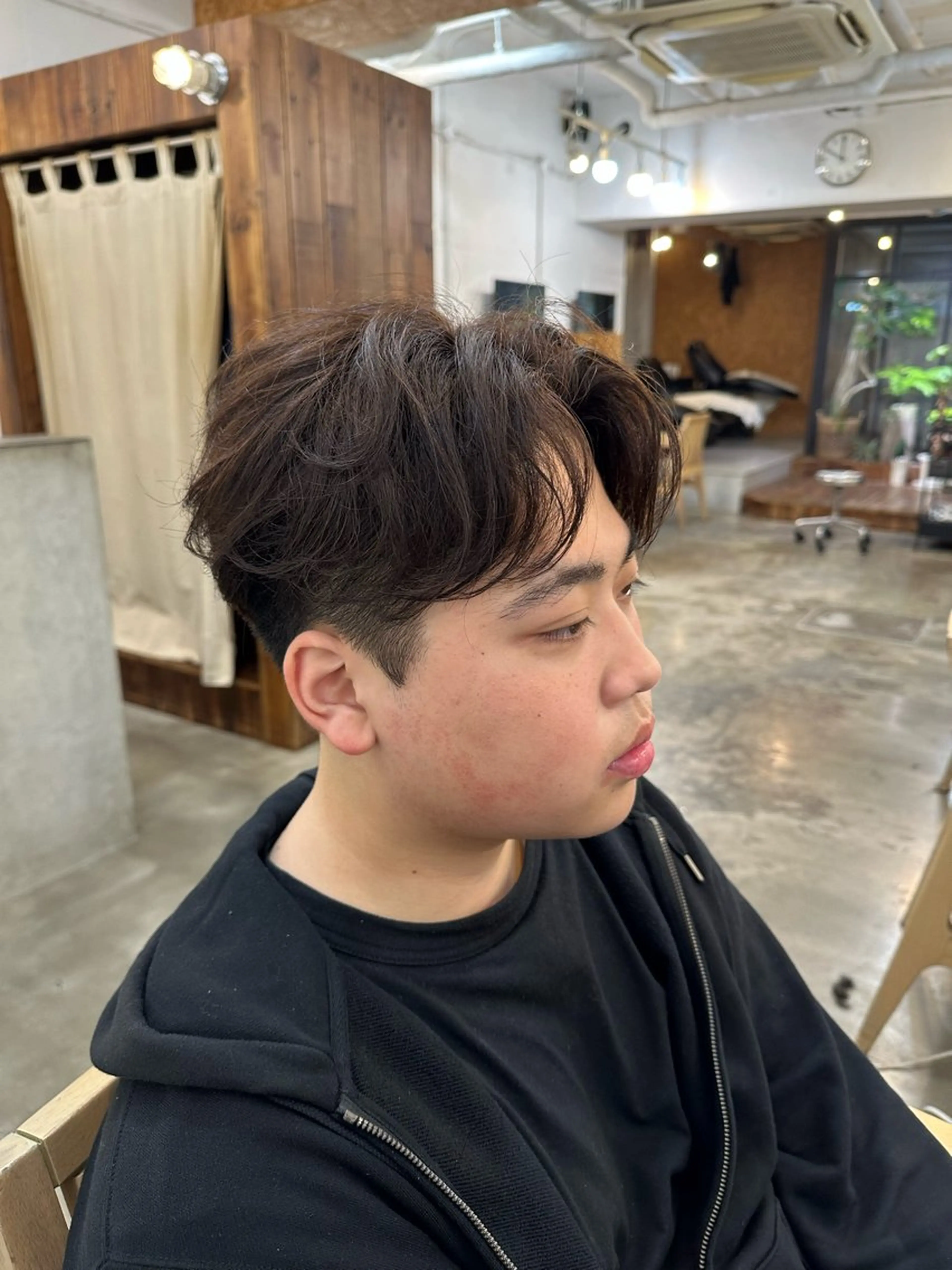 ショート カラー パーマ メンズ パーマ カットモデル募集中/ たなかはやとのヘアスタイル