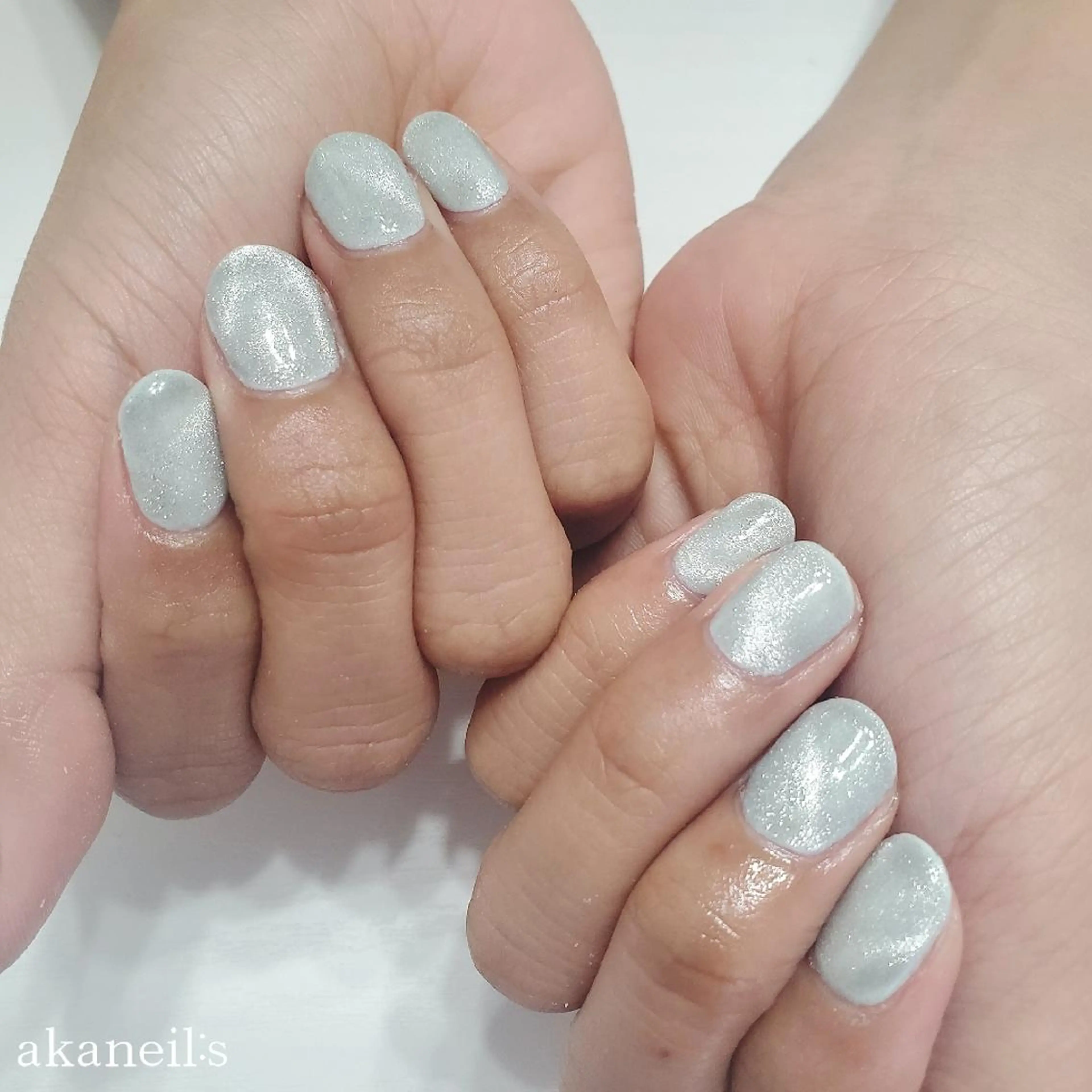 ネイル ブルー マグネットネイル 【akaneils】 アカネのネイルデザイン