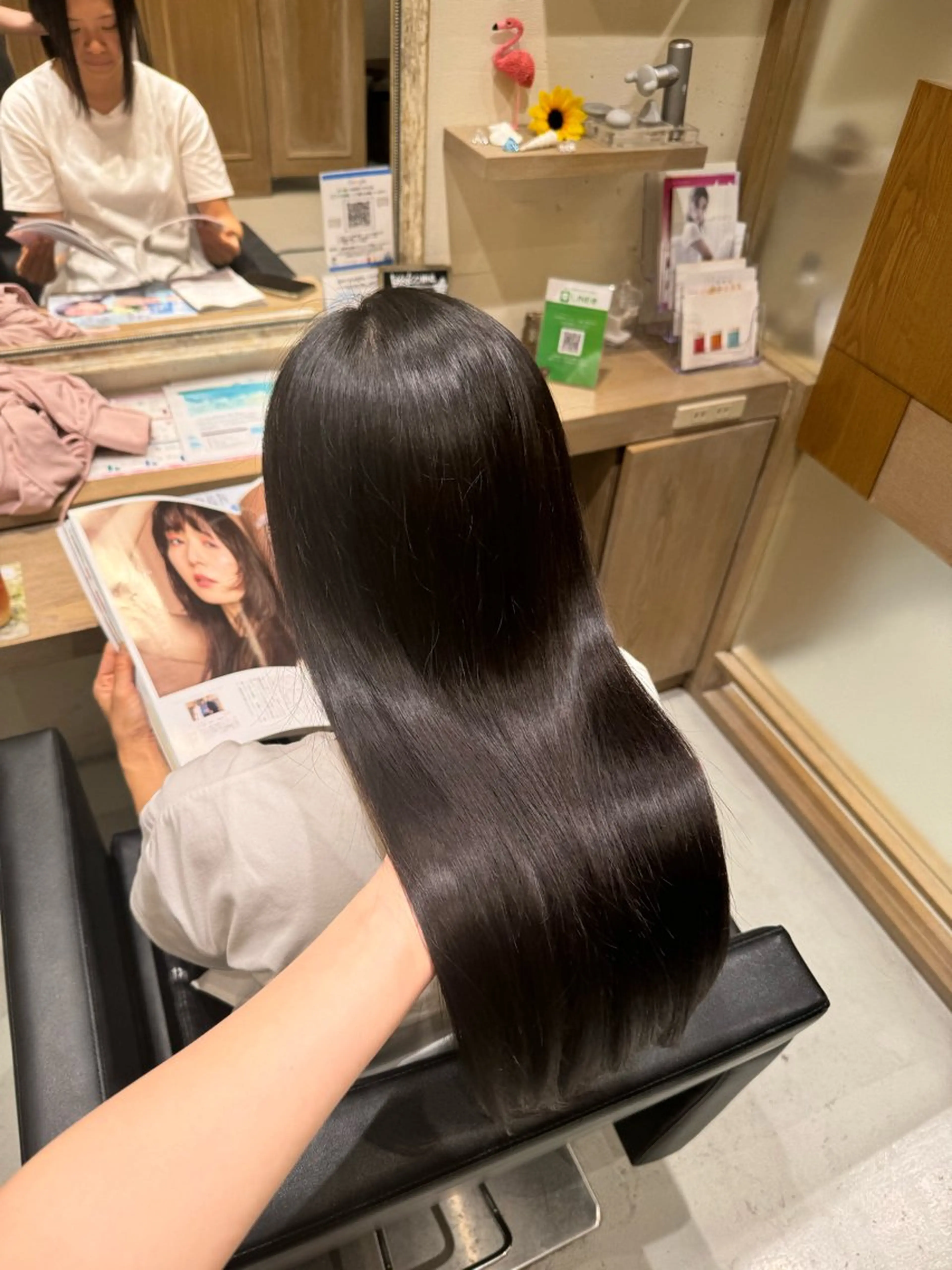 カラー 髪質改善 ヘアカラー 透明感カラー/顔周り カット/レイヤーにかのヘアスタイル