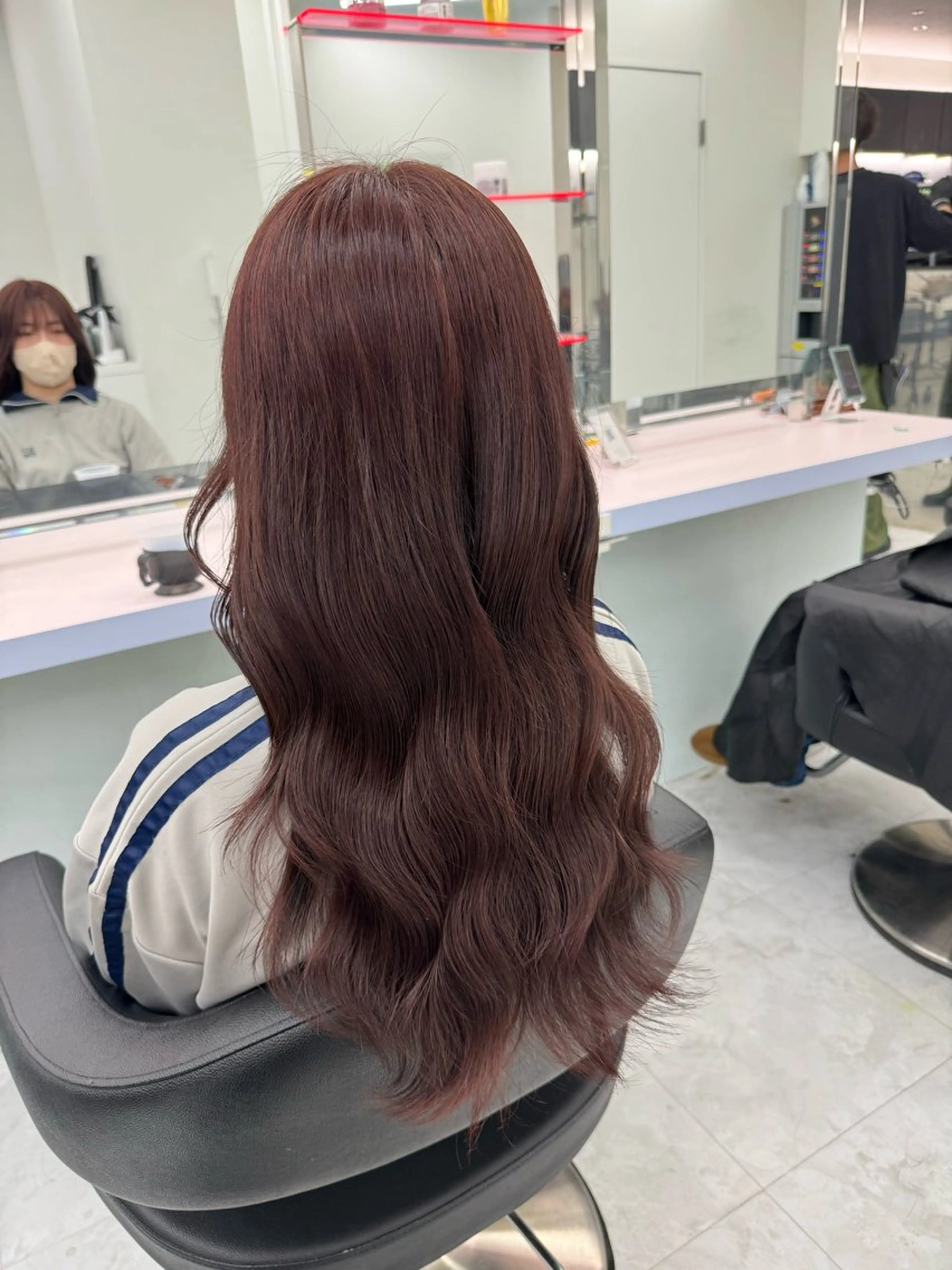 ロング カラー ブラウンカラー ピンクカラー ピンクブラウン ♡ブリーチカラー♡ Mirioのヘアスタイル