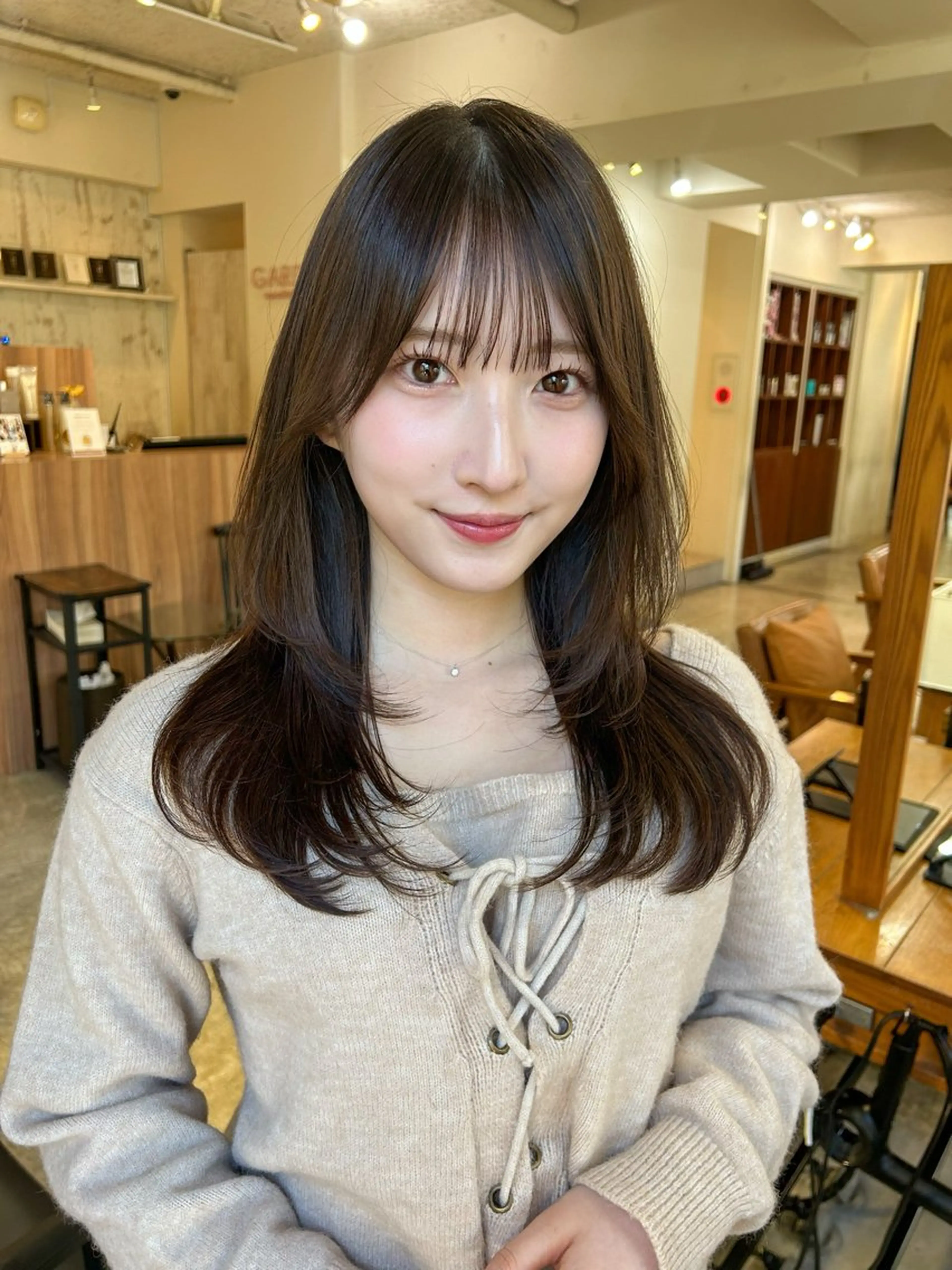 ミディアム カラー 🎀asumi/透明 感/艶カラー🎀✨のヘアスタイル