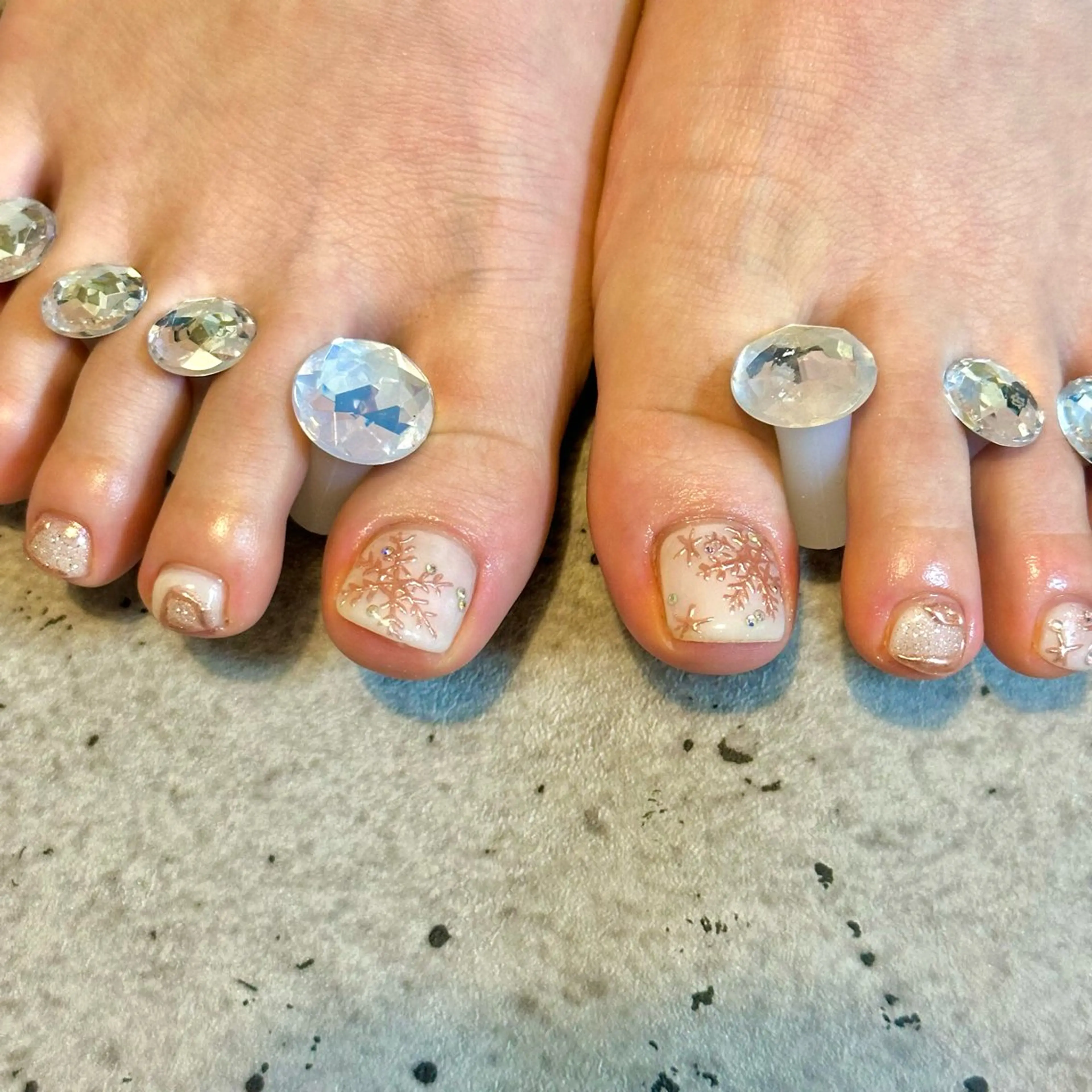 ネイル フットネイル フットネイル GéRanium Harukaのネイルデザイン