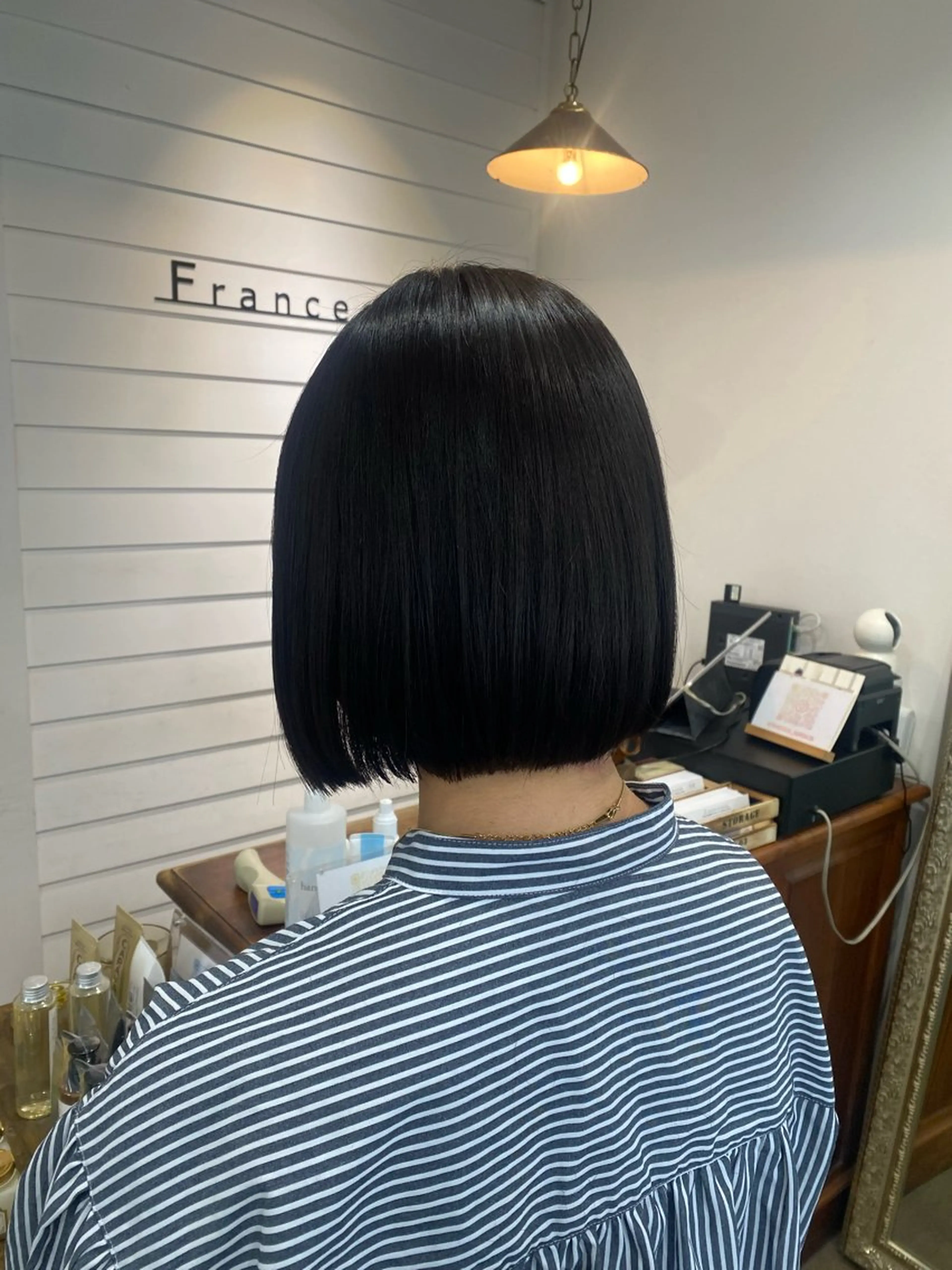 ショート 縮毛矯正 トリートメント Francesca【フランチェスカ】所属・【髪にドラマを】斎藤 奈々/岡山美容師🫧のヘアスタイル