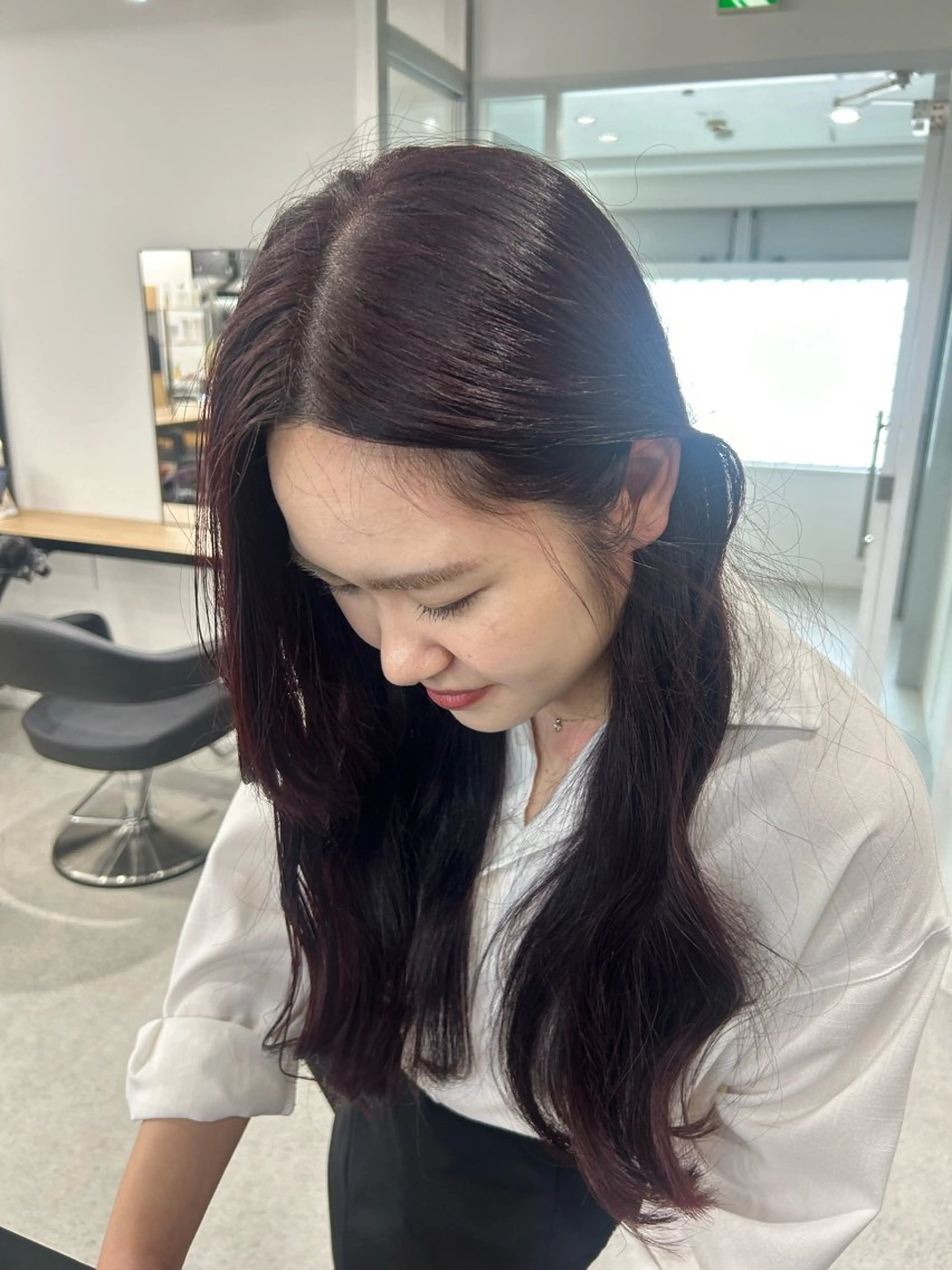 ロング カラー 愛結 暖色カラー🎀🩰のヘアスタイル