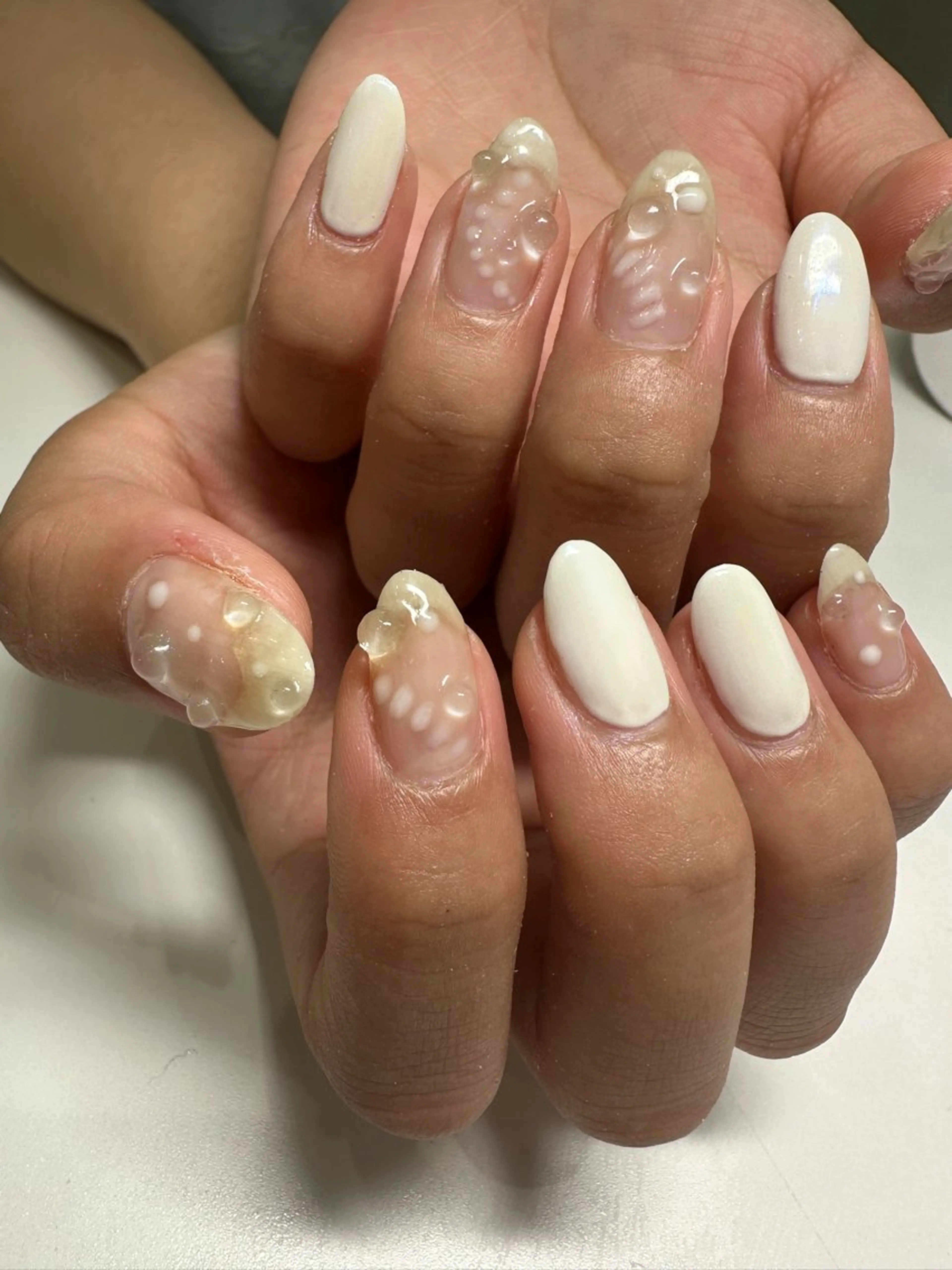 ネイル ジェルネイル シンプルネイル ハンドネイル 🖤🤍石川 アイリ🤍🖤のマツエク・マツパデザイン