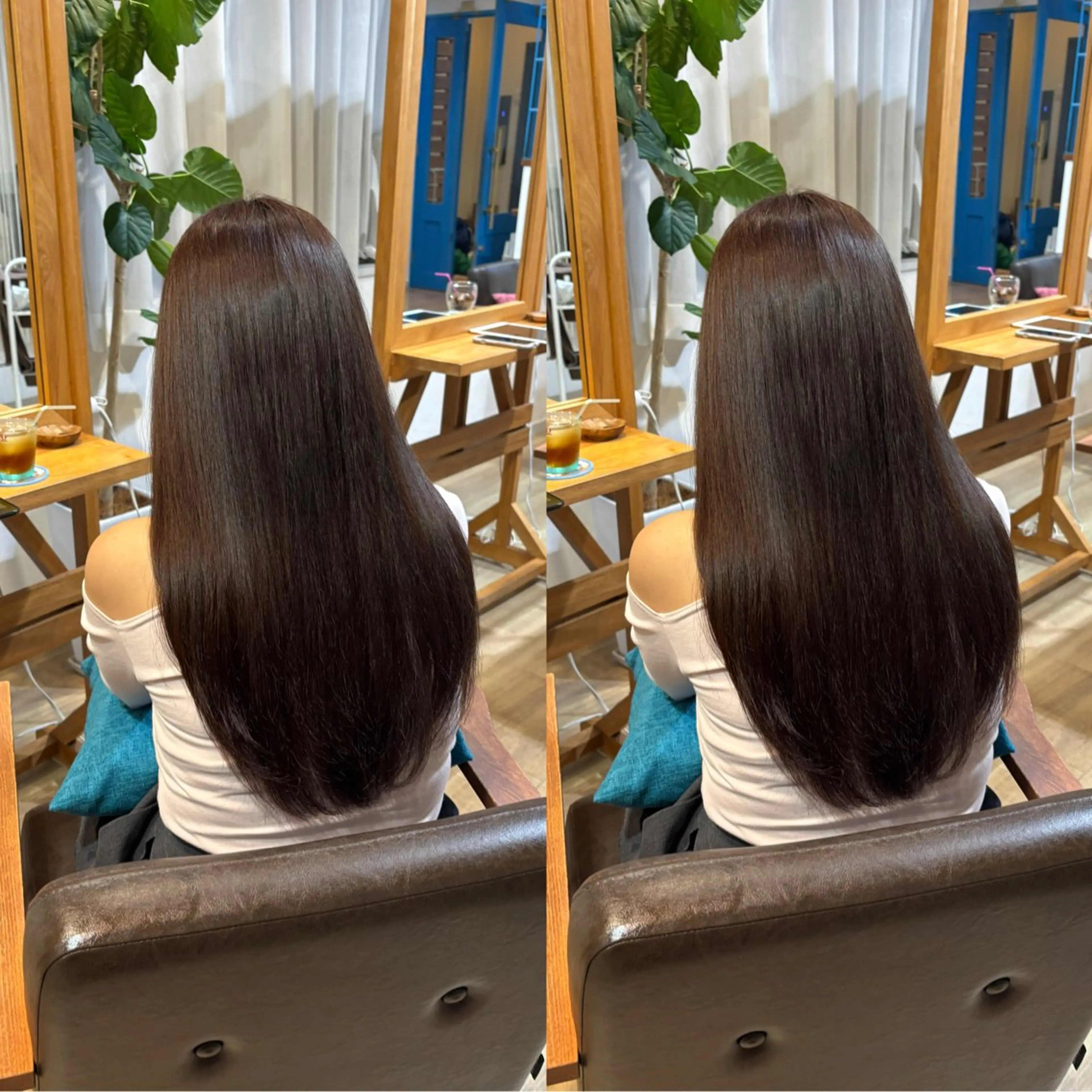 ロング カラー ヘアカラー トリートメント RINNO🌷艶髪/ 艶カラーのヘアスタイル