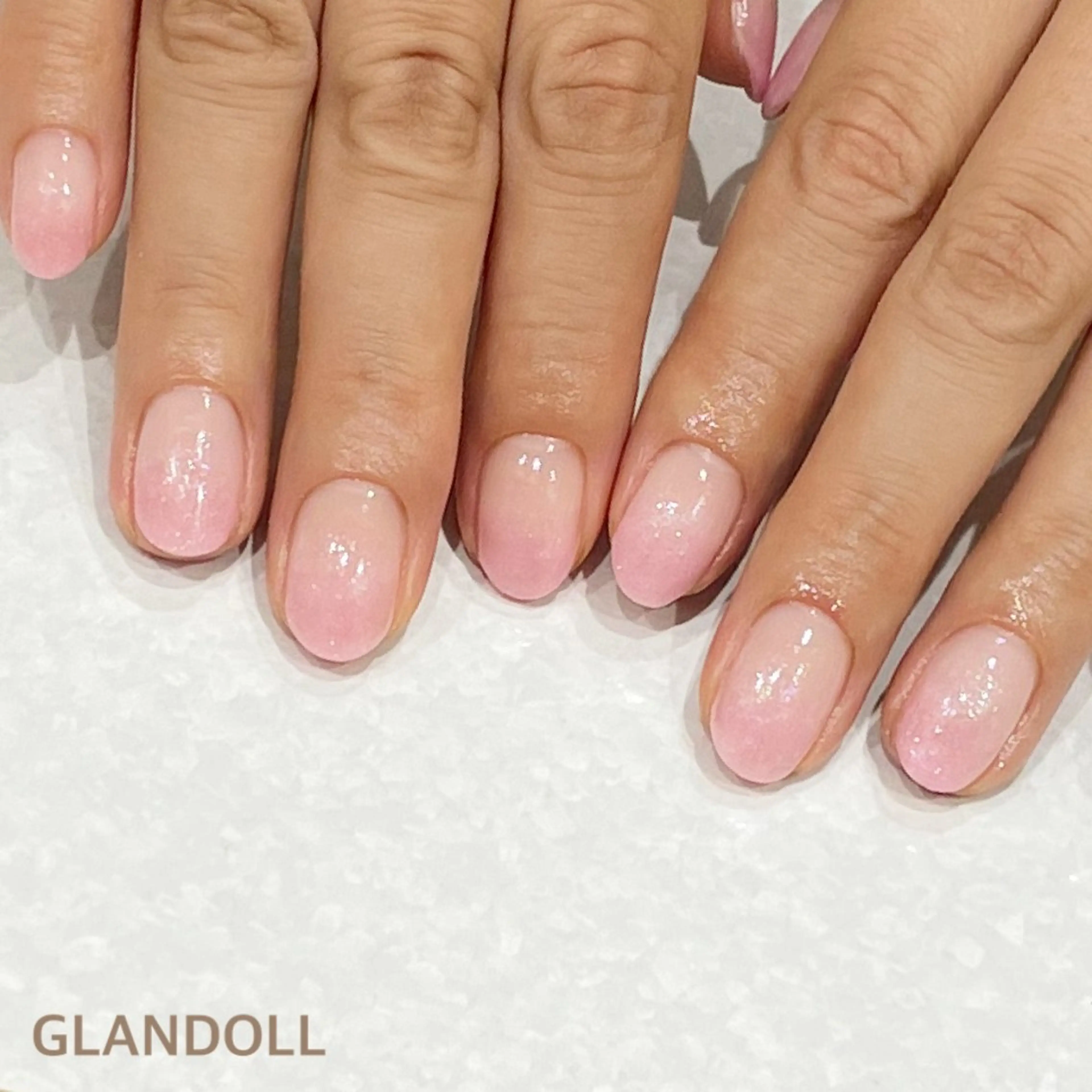 ネイル グラデーション ラメ(グリッター) GLANDOLL YURIのネイルデザイン