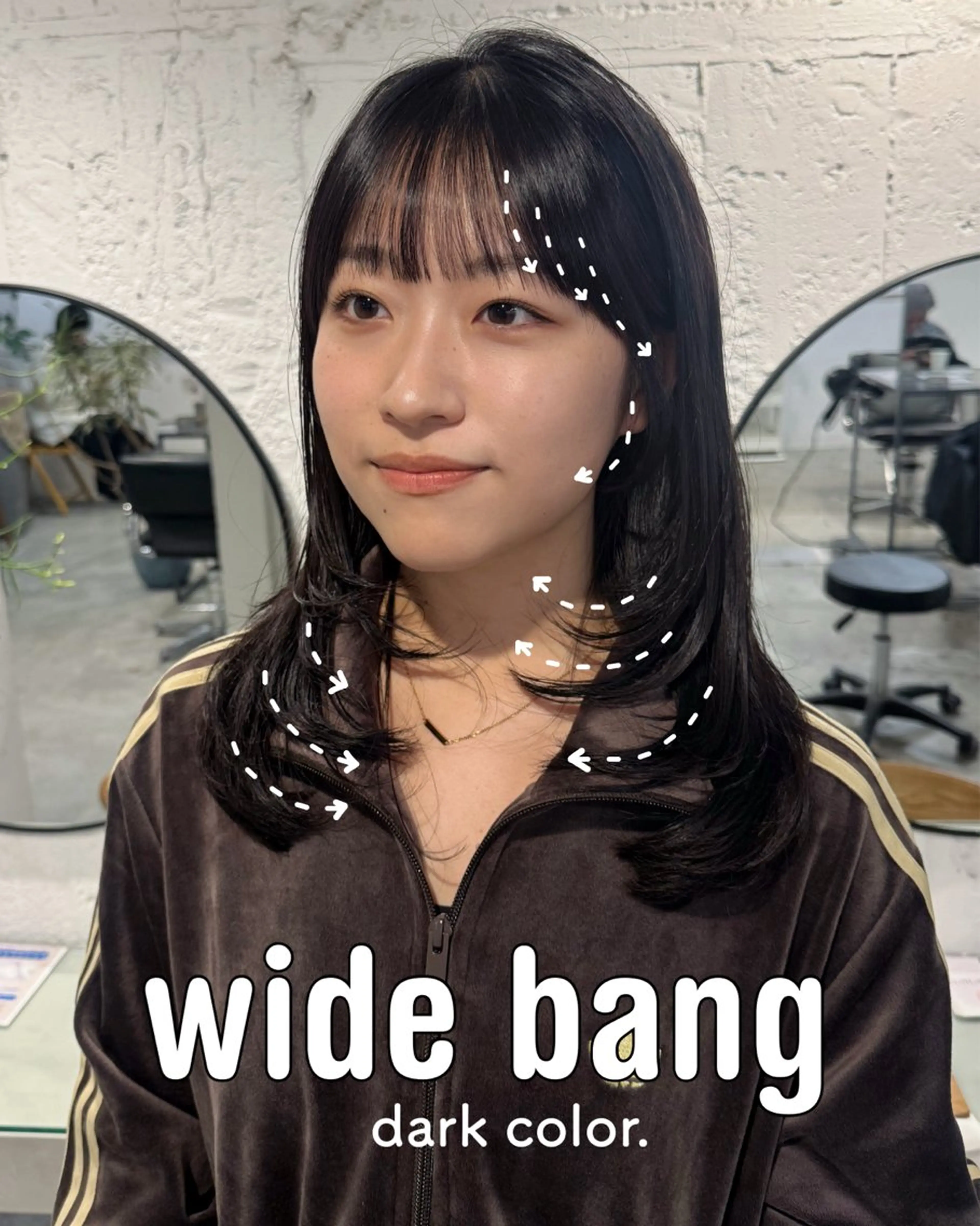 セミロング カット ヘアカラー トリートメント 顔周りcut・ご相談 =新宿しずく🇰🇷のヘアスタイル