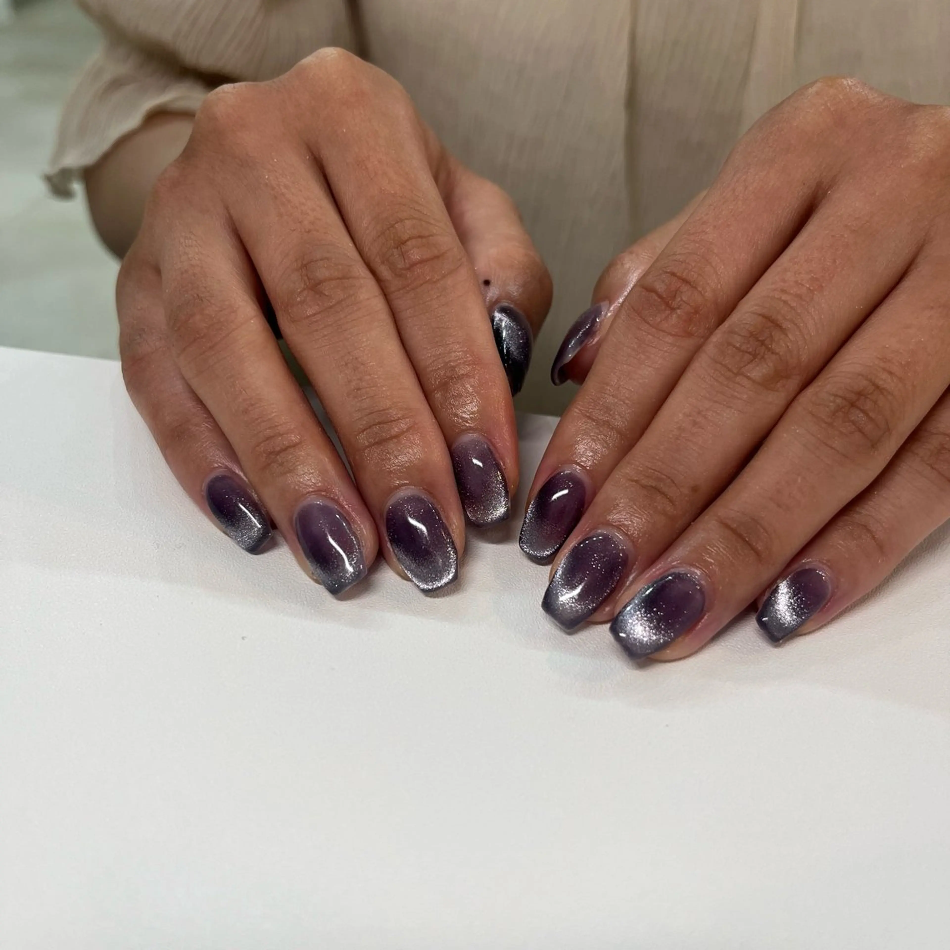 【土日限定💅カラー豊富💎】マグネットネイル4580円(オフ込み)※長さだし・亀裂補強、パーツは＋料金で可能🌈の写真