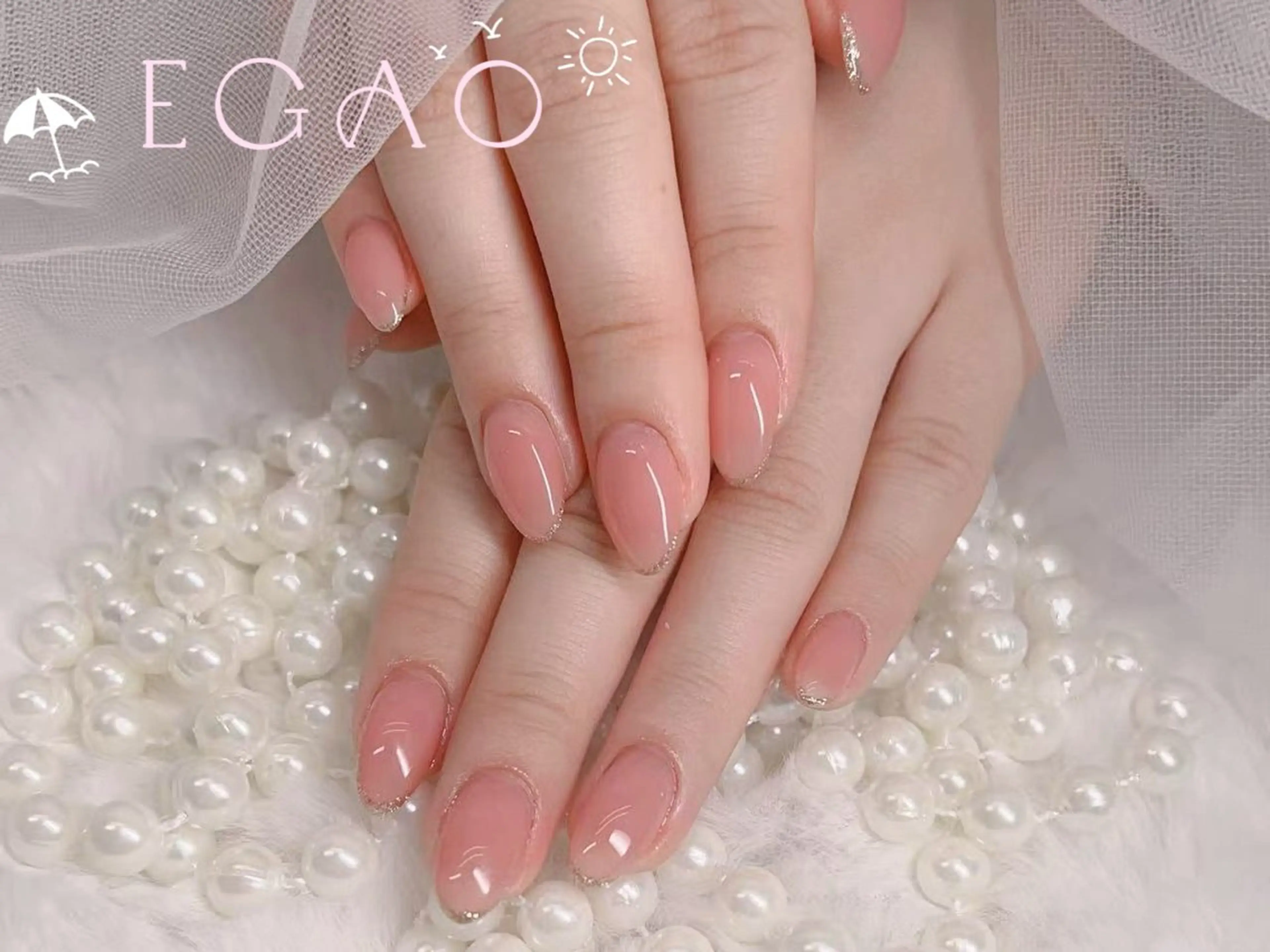 ネイル アートネイル フットネイル フレンチネイル ジェルネイル グラデーション ハンドネイル Egao Nail Salonのネイルデザイン