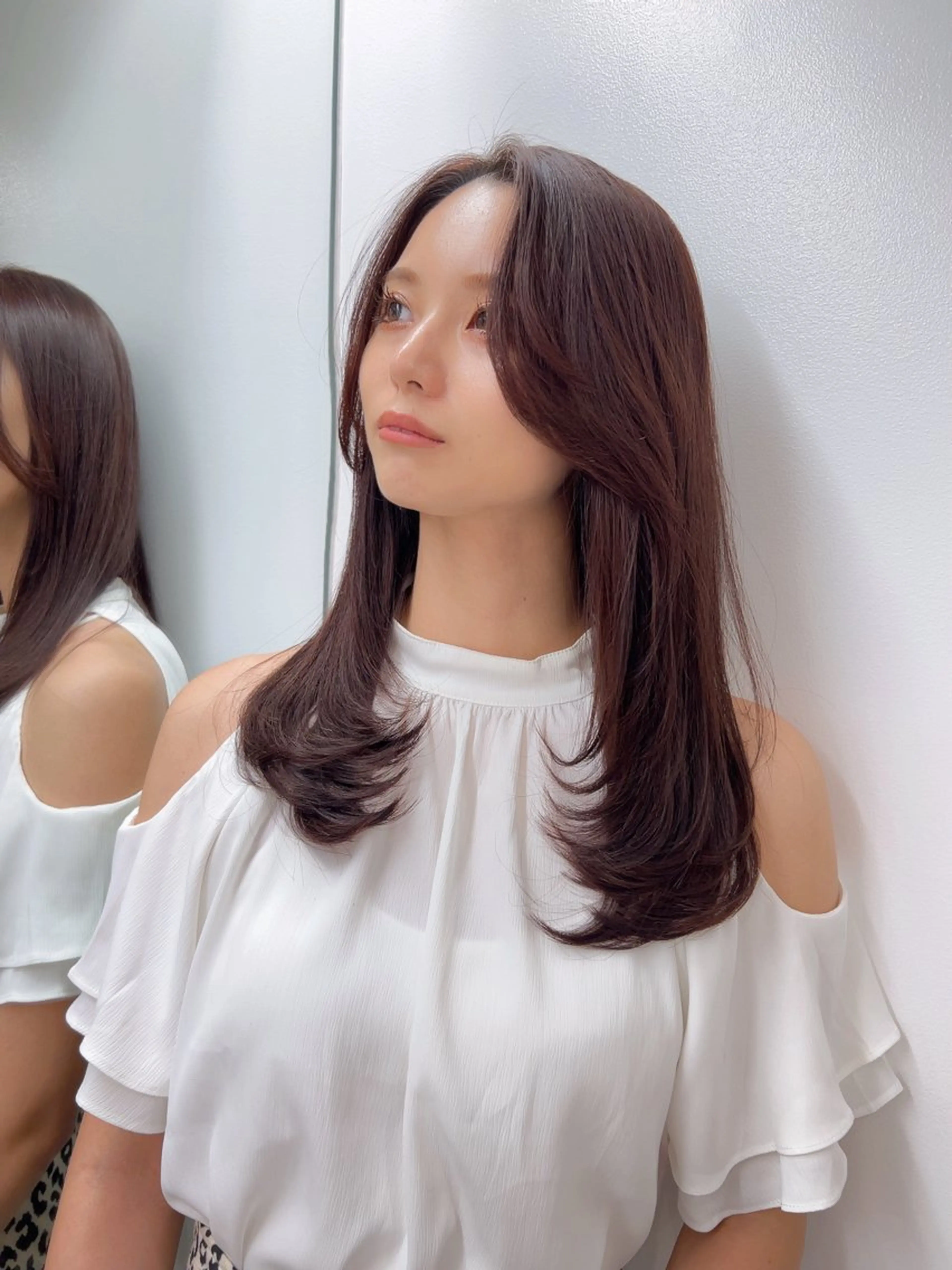 セミロング カット ヘアカラー トリートメント ✨上品可愛い 時短艶髪/後藤✨のヘアスタイル