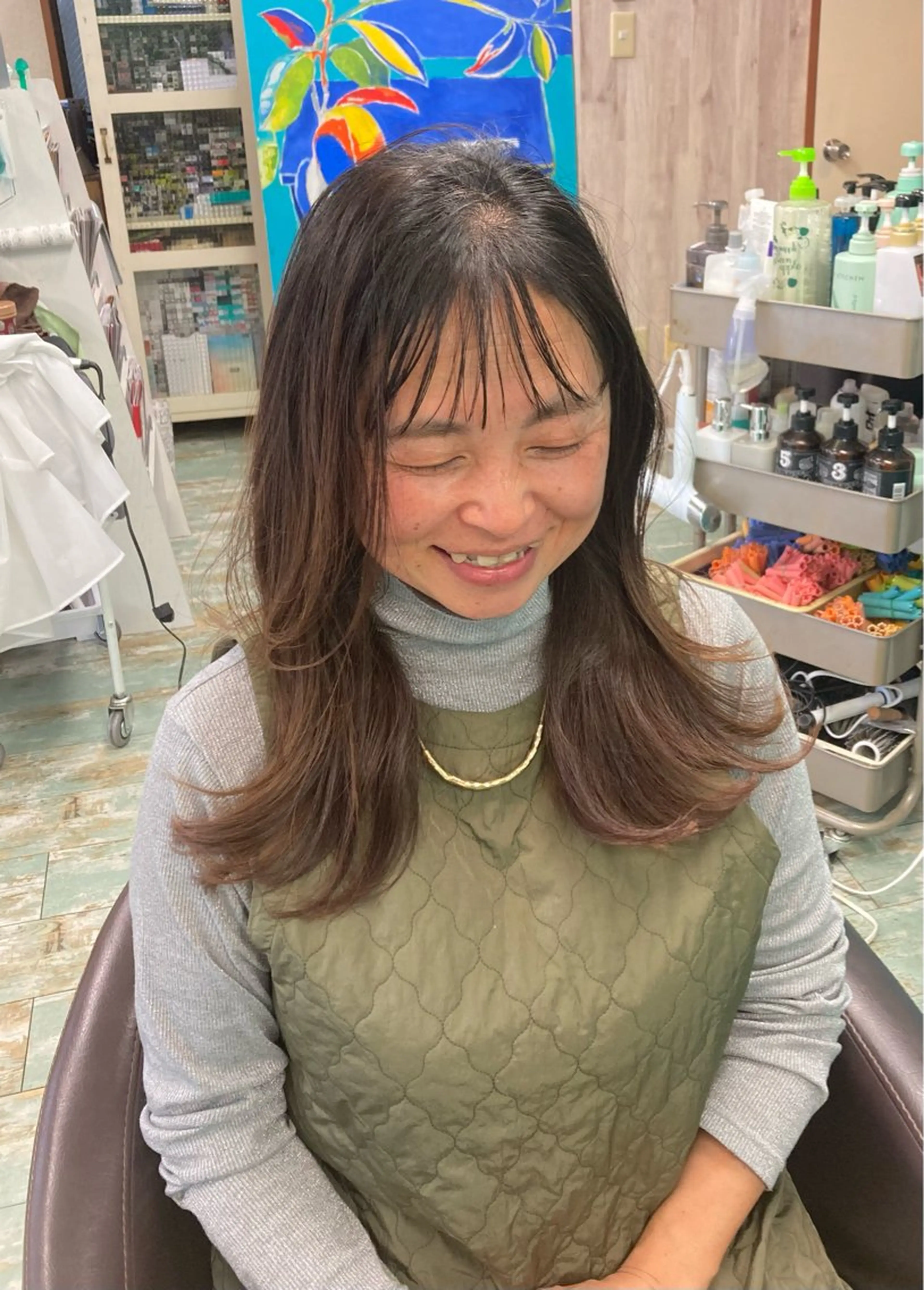 ロング カット Fun  hair make所属・田牧 みゆきのヘアスタイル