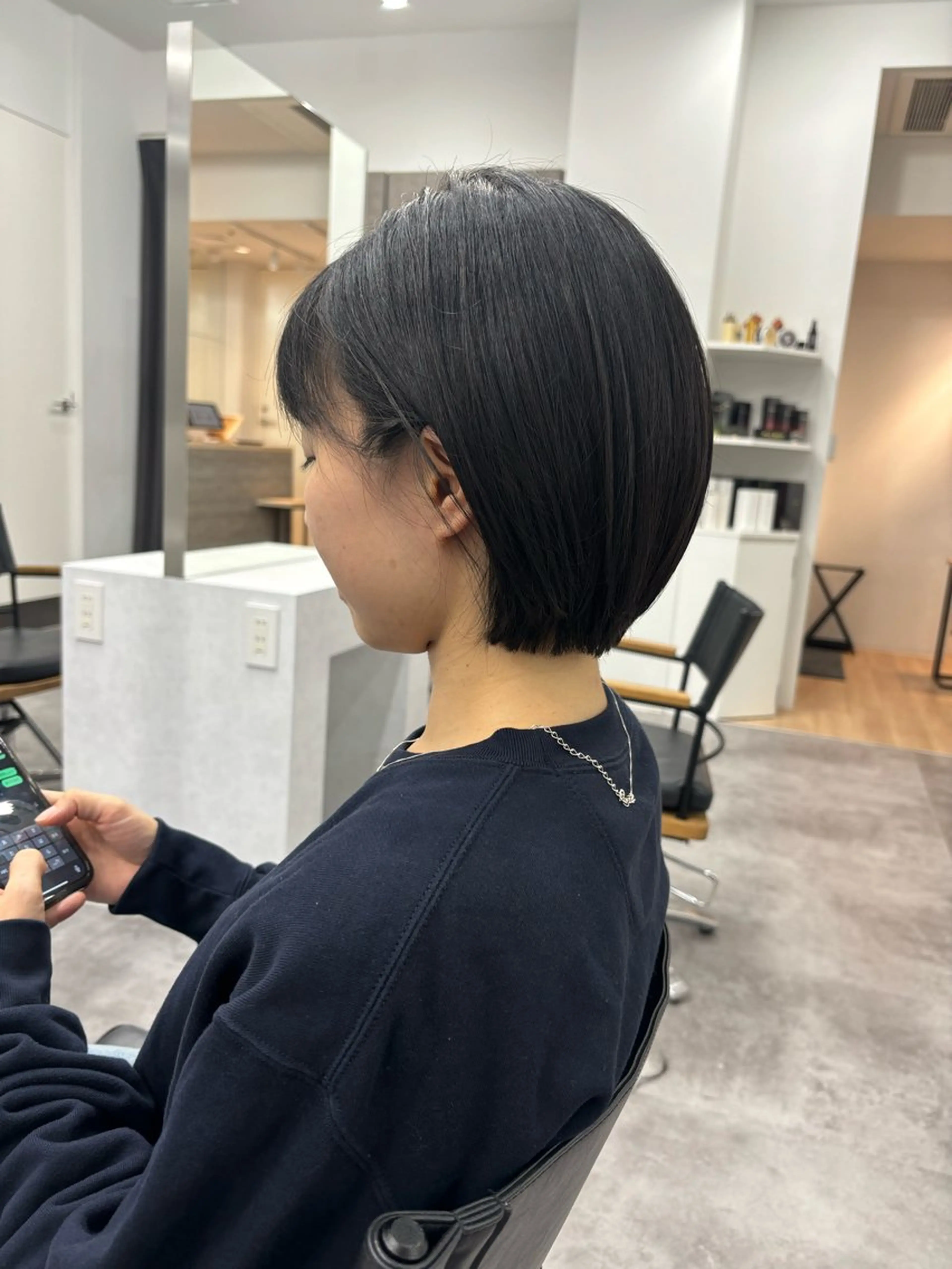 ショート カラー パーマ ヘアアレンジ マエダ アズミ🌱のヘアスタイル