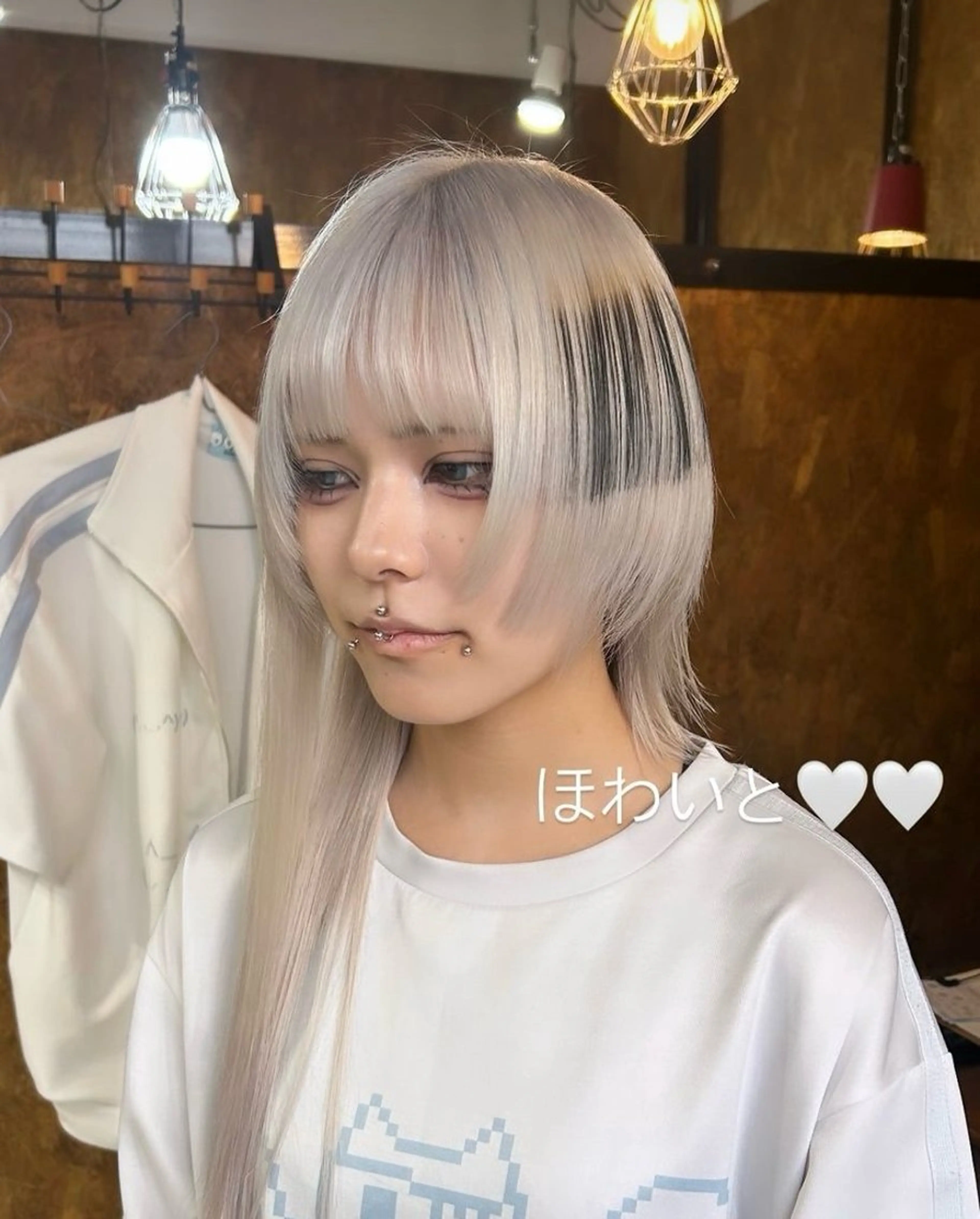 ロング カラー ベージュカラー ブリーチ ブロンド ブルーカラー ダブルカラー 💈Blanco💈 カラー&ケア🌈のヘアスタイル