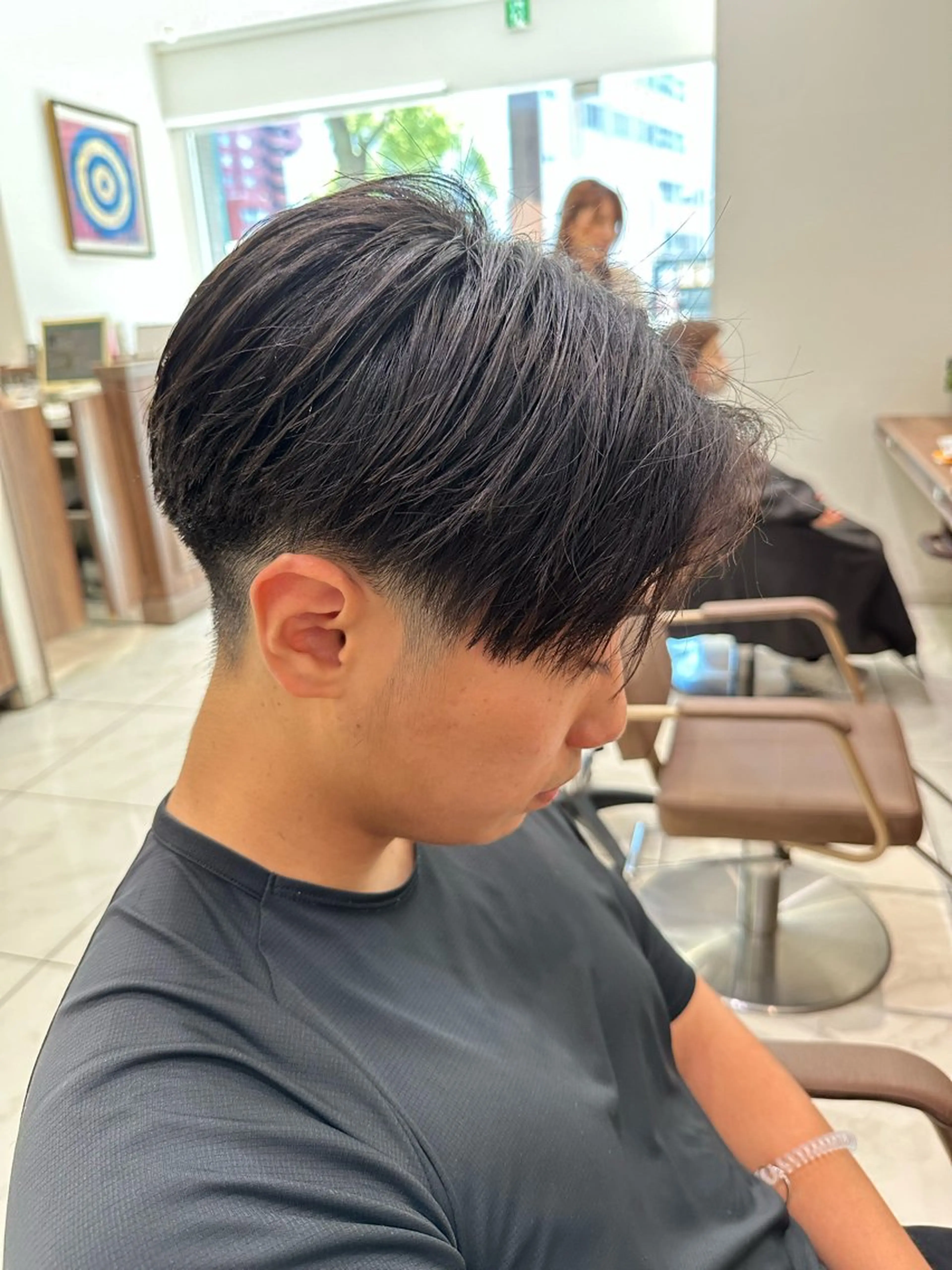 メンズ センターパート カット メンズカット/進藤 龍之介のヘアスタイル