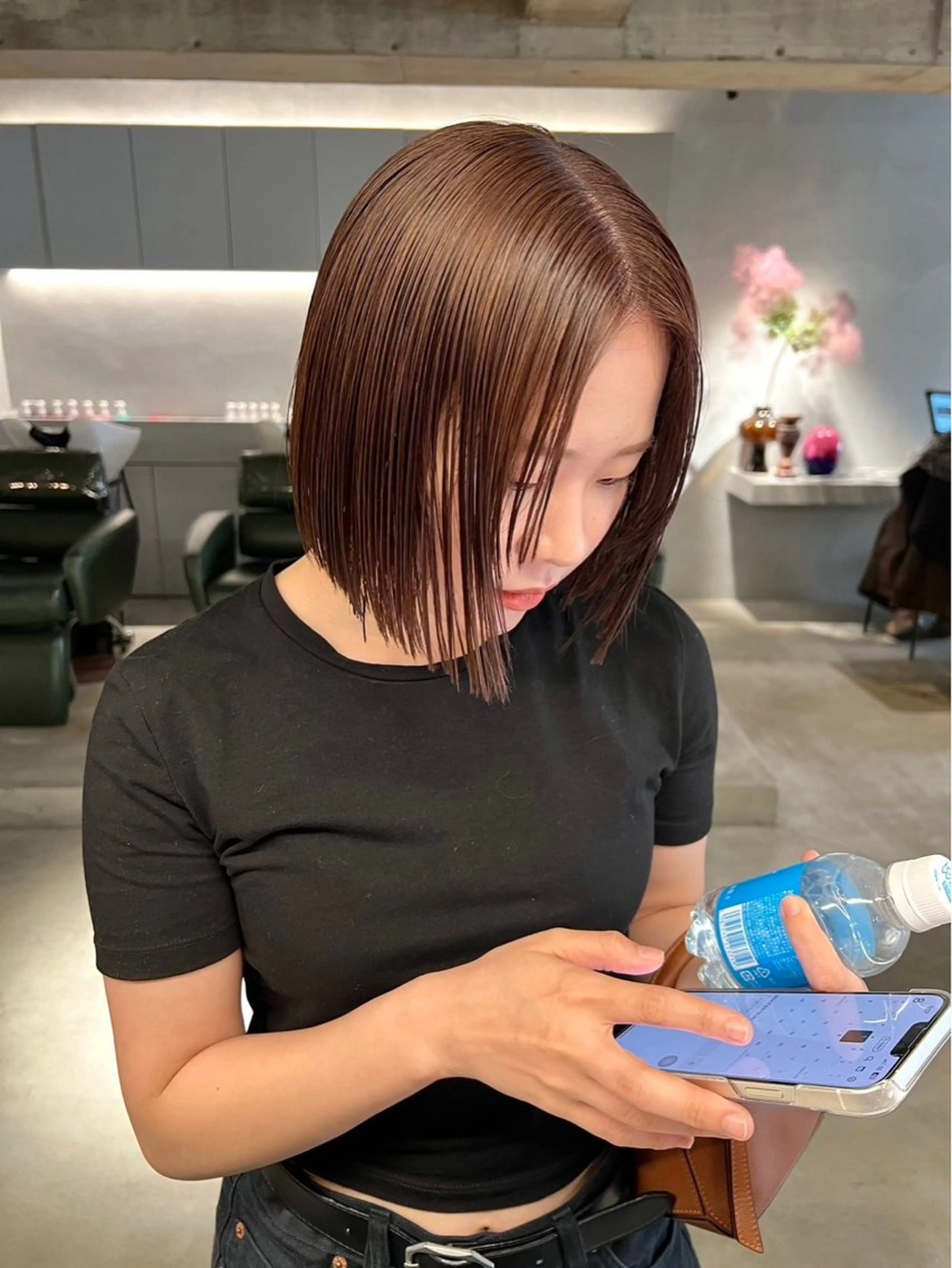 ミディアム 大石 明葉のヘアスタイル