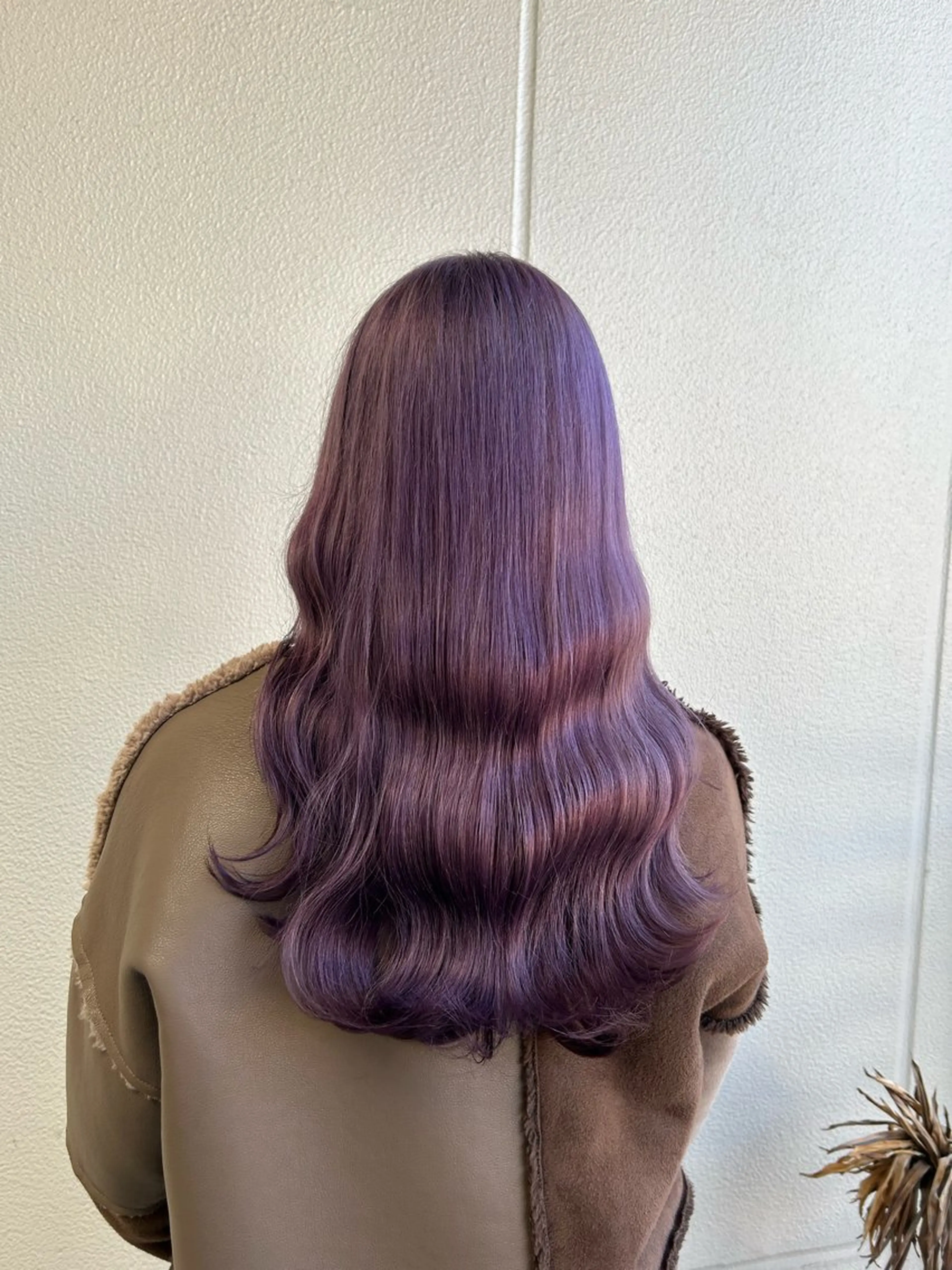 ロング カラー ラベンダーカラー ラベンダーピンク ピンクカラー 🍑韓国艶髪🇰🇷 店長【桑原ユキネ】のヘアスタイル