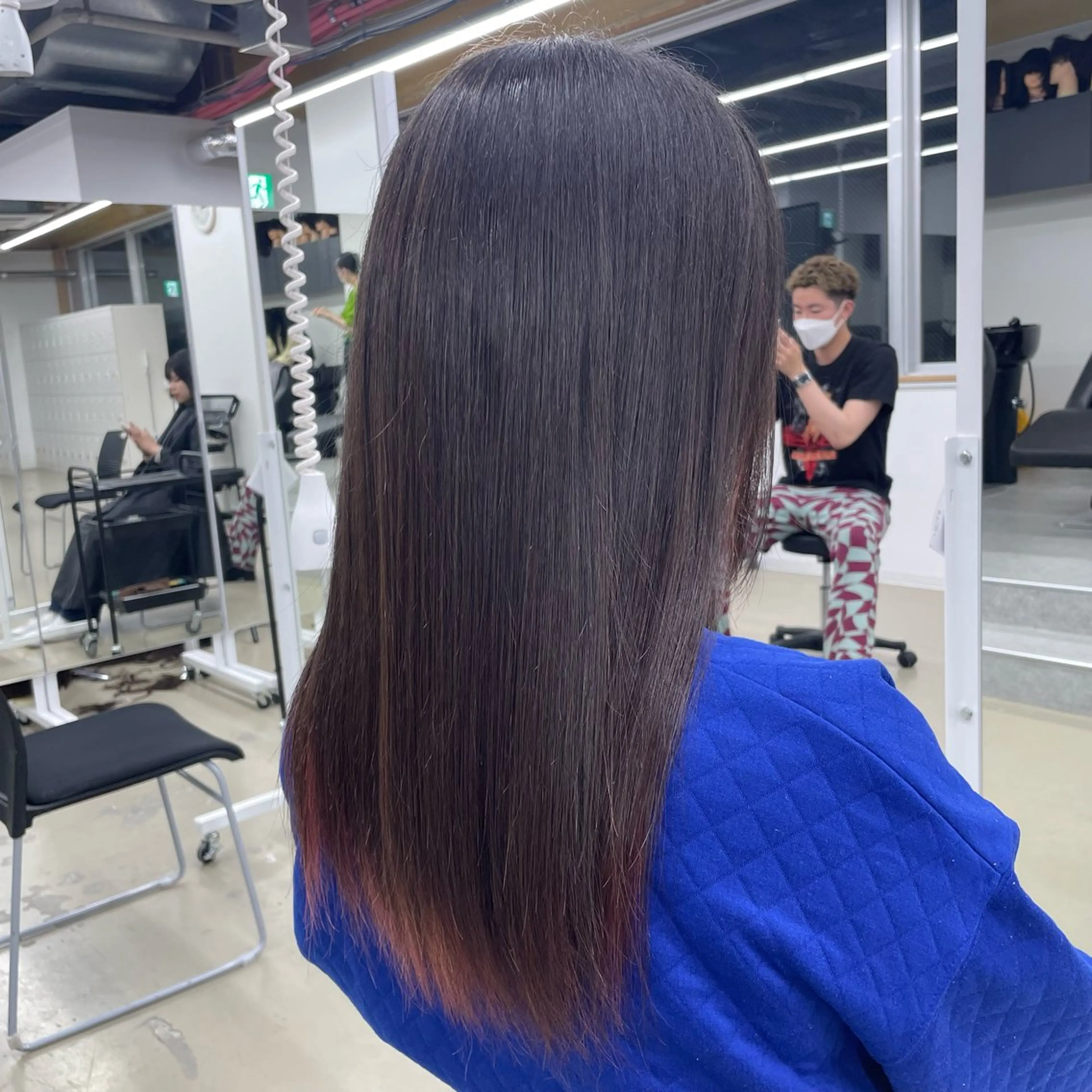 ミディアム カラー ブラウンカラー ピンクカラー ピンクブラウン カット ヘッドスパ ヘアセット ♡ブリーチカラー♡ Mirioのヘアスタイル