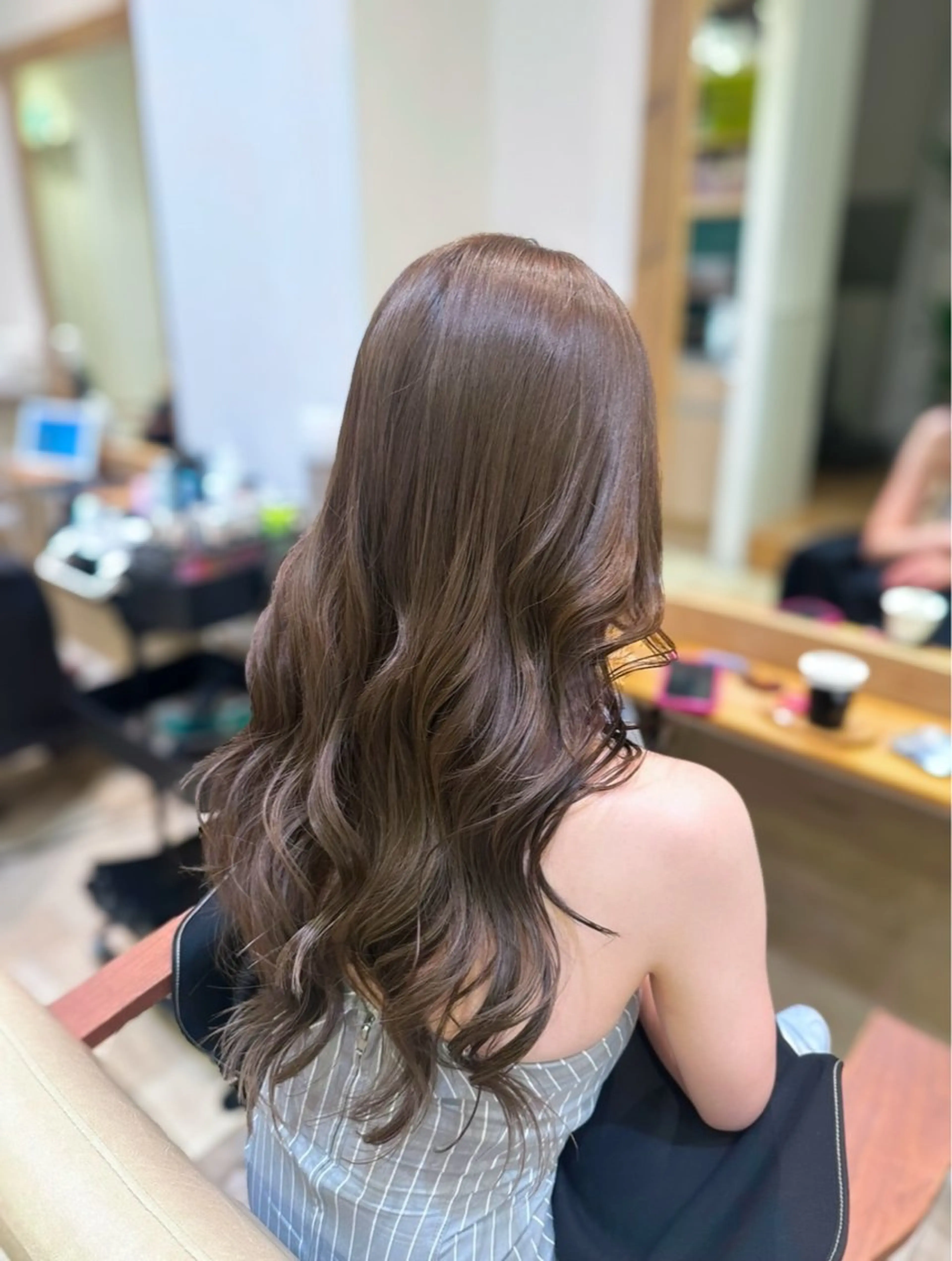 ロング カラー ブリーチ ダブルカラー ブリーチなしカラー ヘアカラー トリートメント ブリーチなしカラー RURI🩵のヘアスタイル