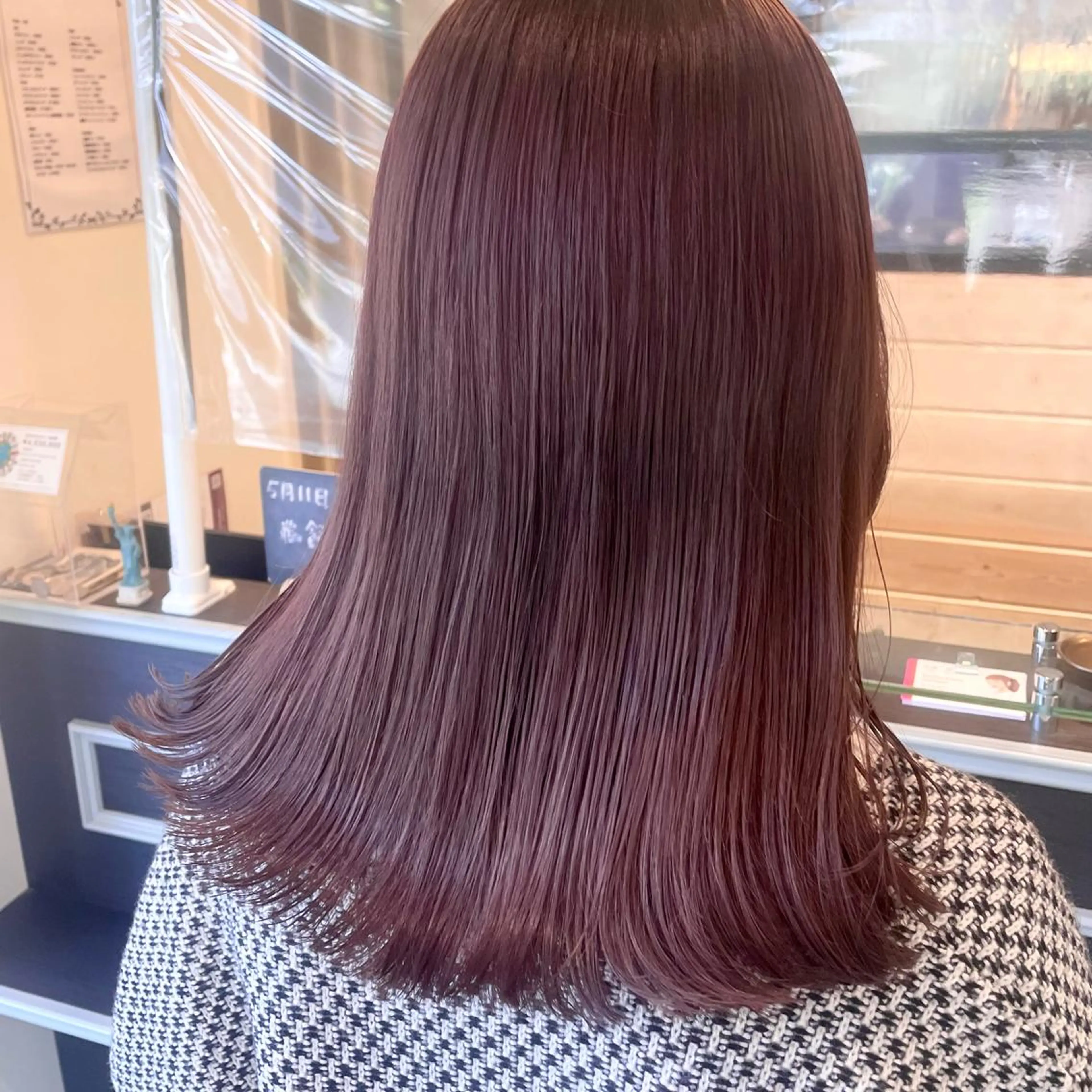 セミロング カラー スナコザワ レナのヘアスタイル