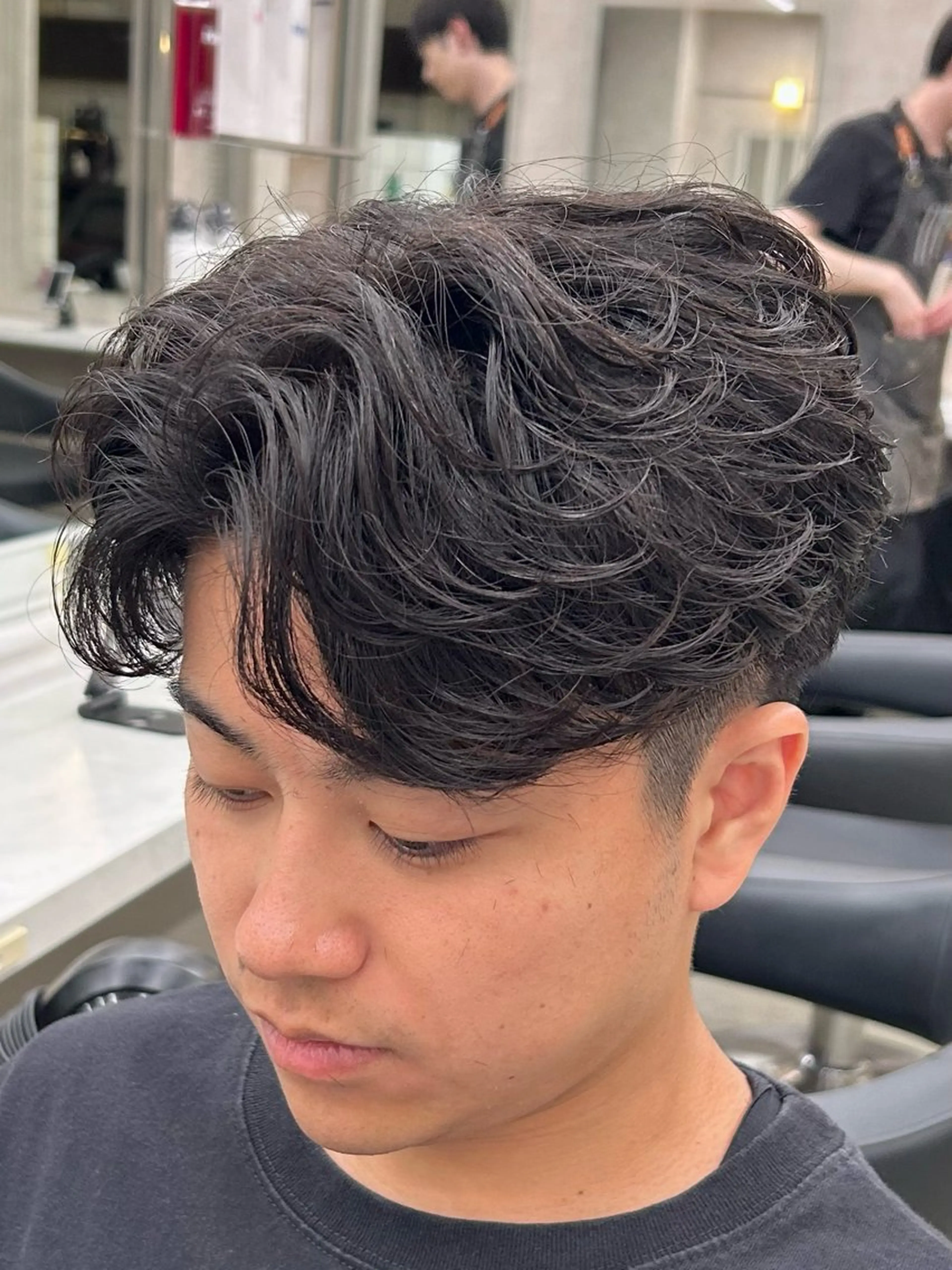 パーマ メンズ カット パーマ 🔷メンズセンターパ ートTAKUMI🔷のヘアスタイル