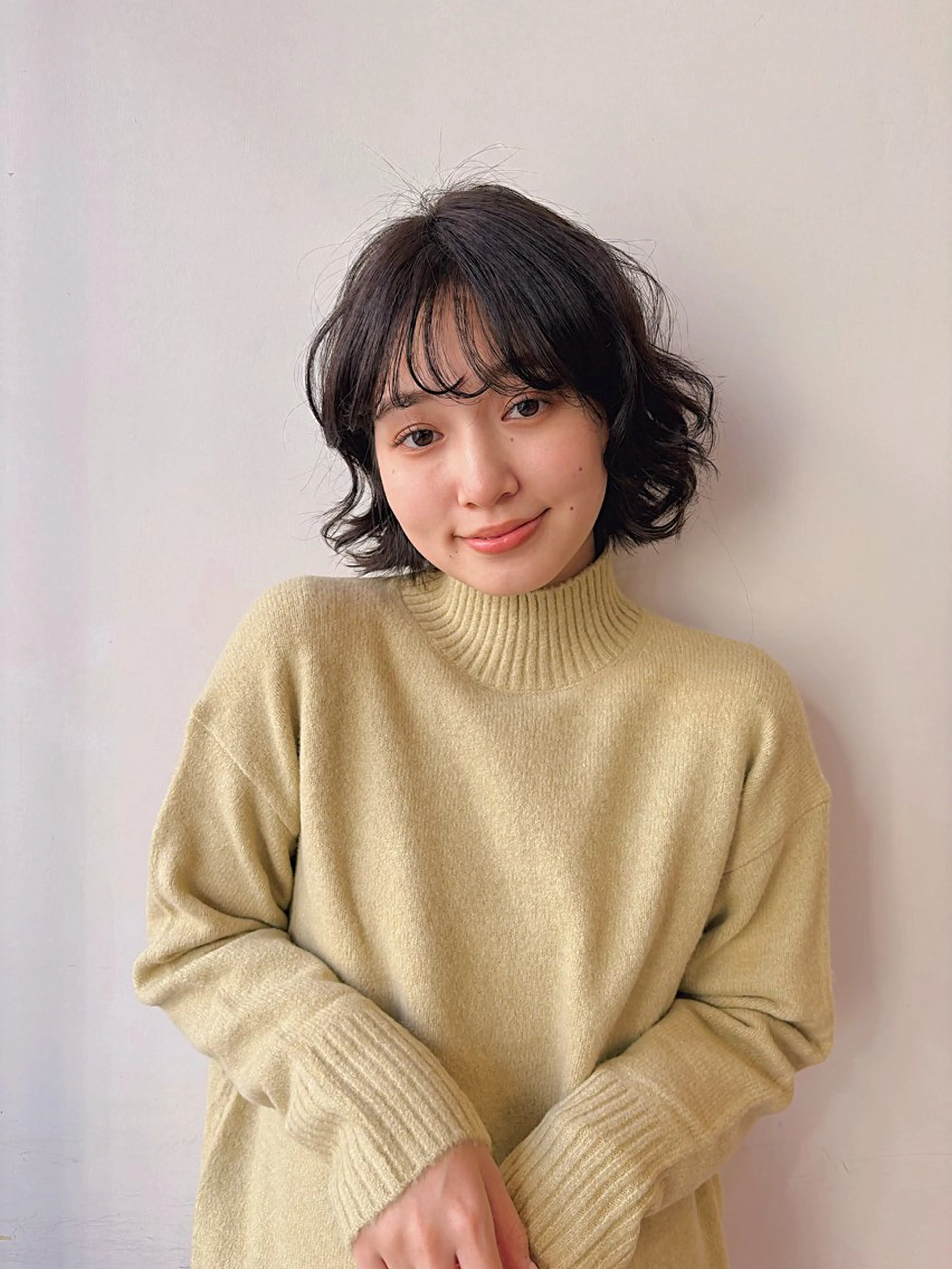 パーマ ボブ カット パーマ トリートメント はじめてパーマ/ 親しみやすさ/さくらのヘアスタイル
