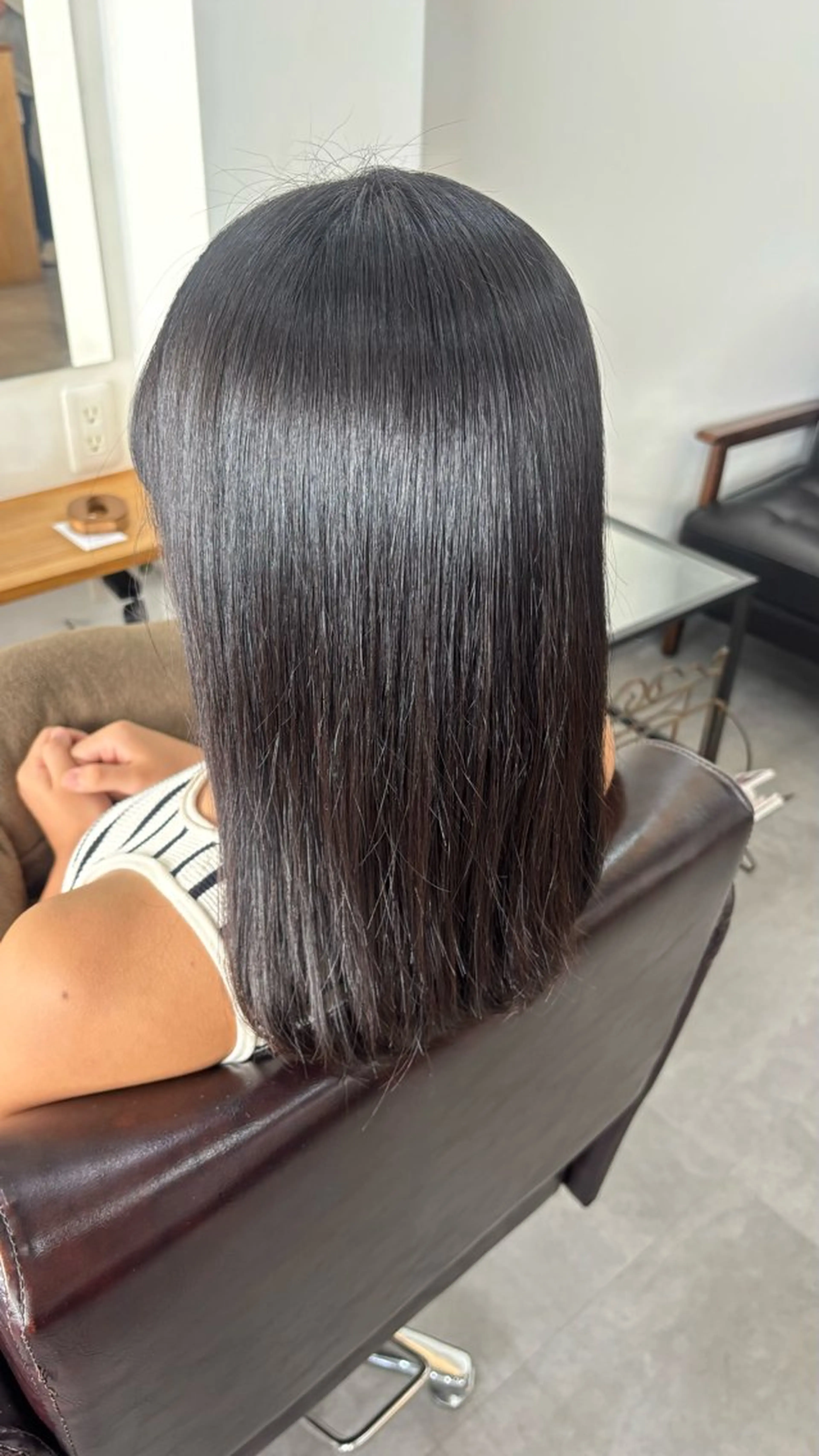 ミディアム 縮毛矯正 河原 彩心【葛西/西葛西】のヘアスタイル