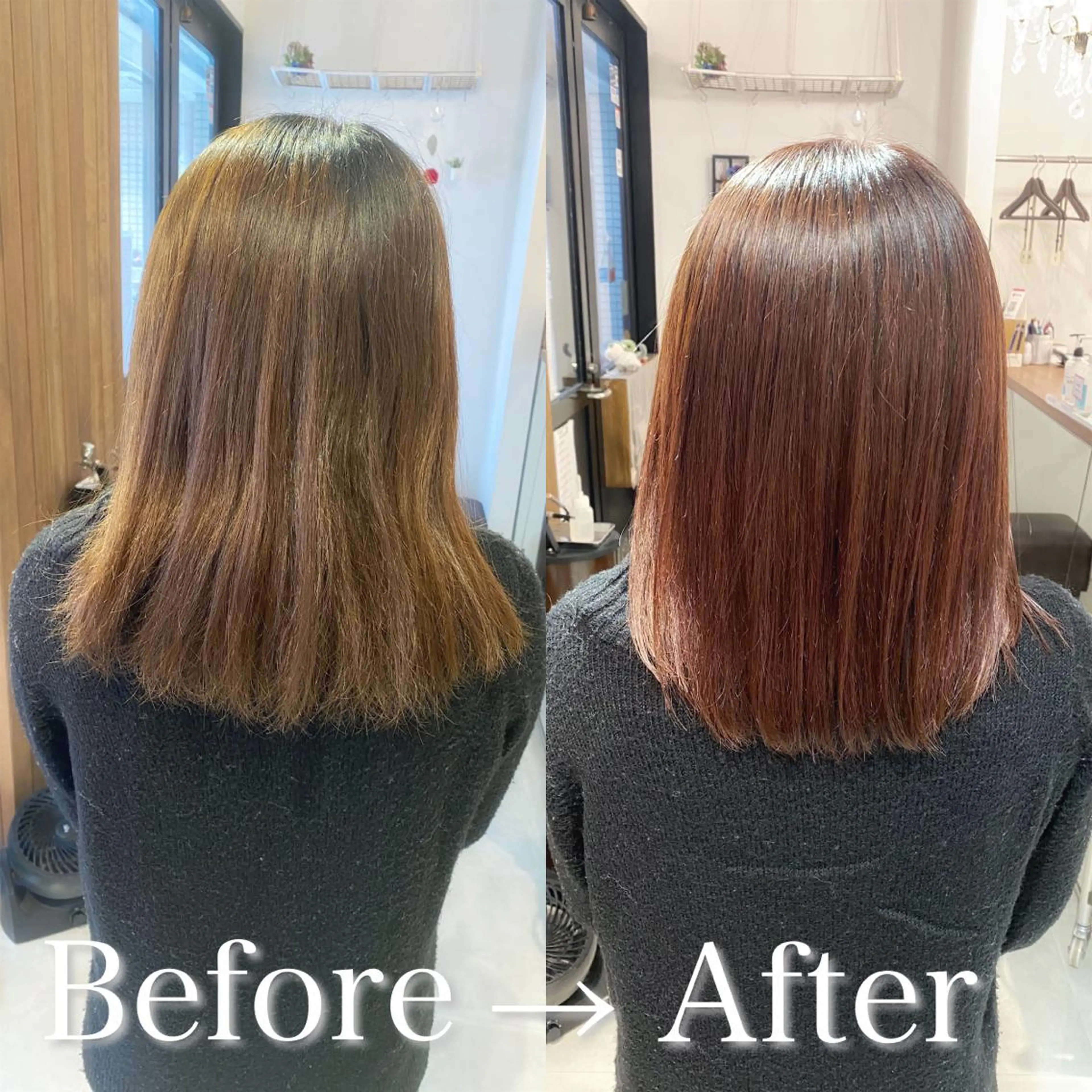 ミディアム カラー ブラウンカラー ピンクカラー ピンクブラウン 髪質改善 トリートメント カット トリートメント SALOWIN 池袋Suite店所属・髪質改善特化 安東駿介のヘアスタイル