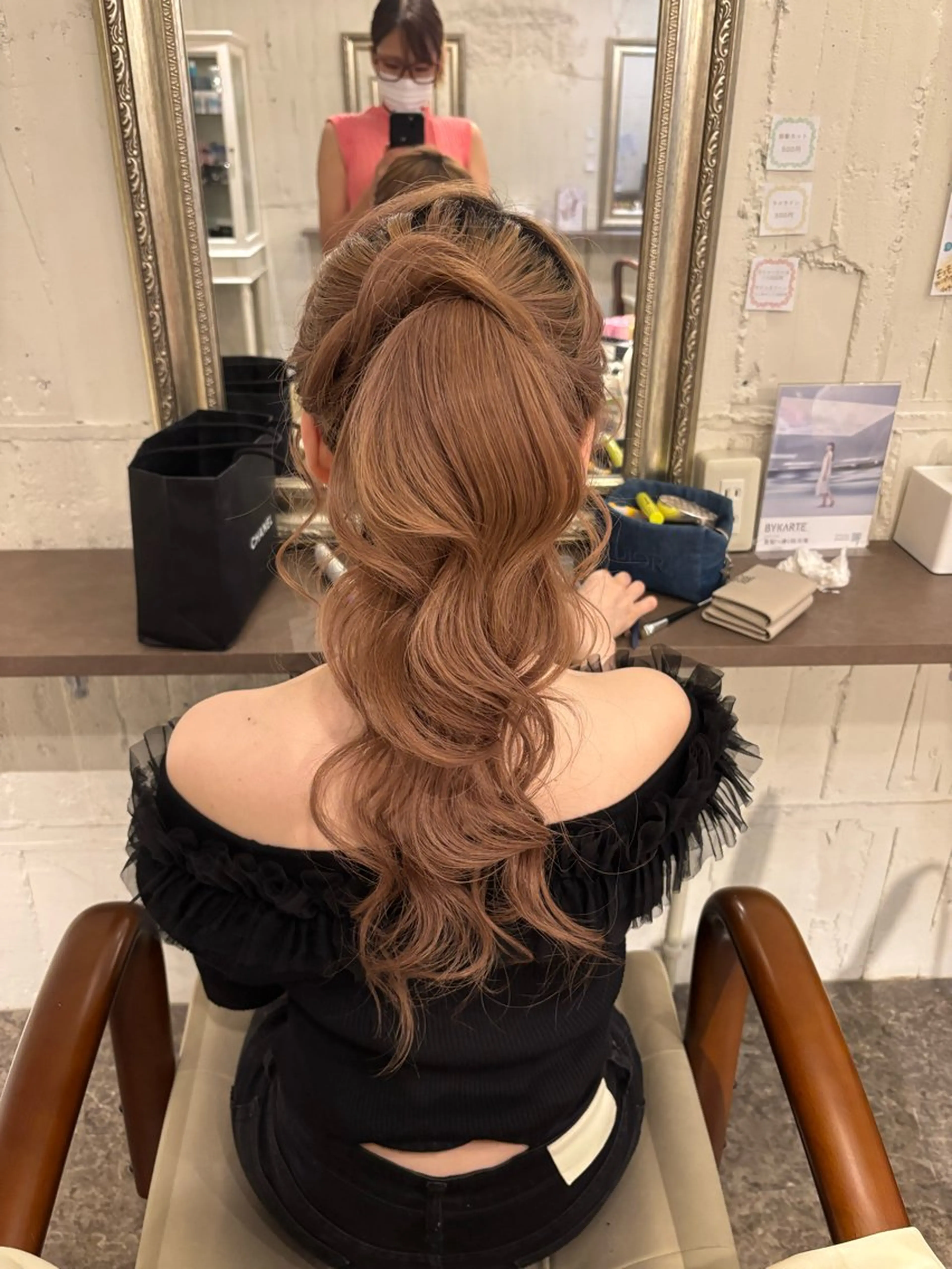 ロング ヘアセット m.所属・出来 梓のヘアスタイル
