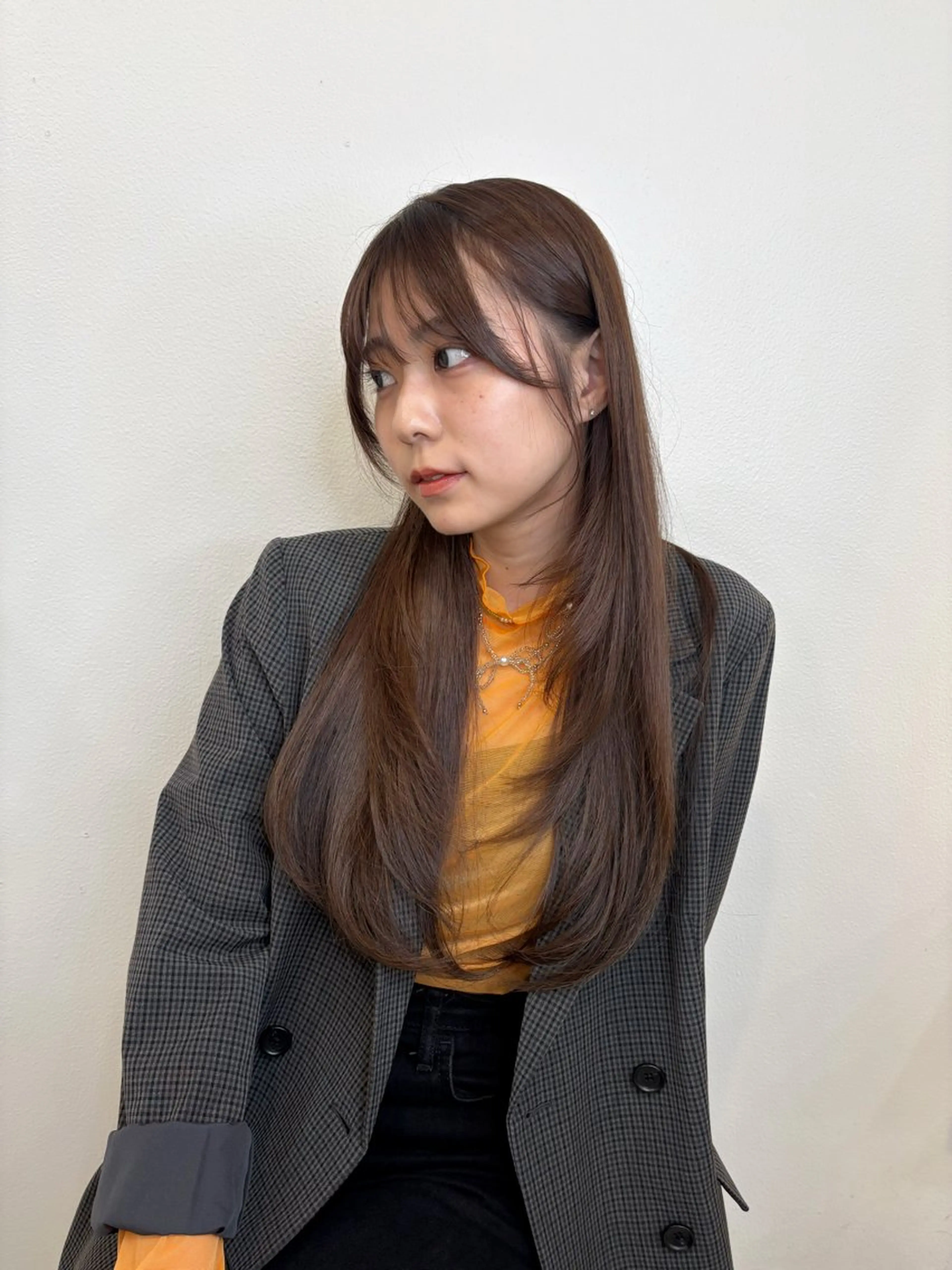 ロング カット ヘアカラー ヘアセット/前髪 顔周り‎SAKURAのヘアスタイル