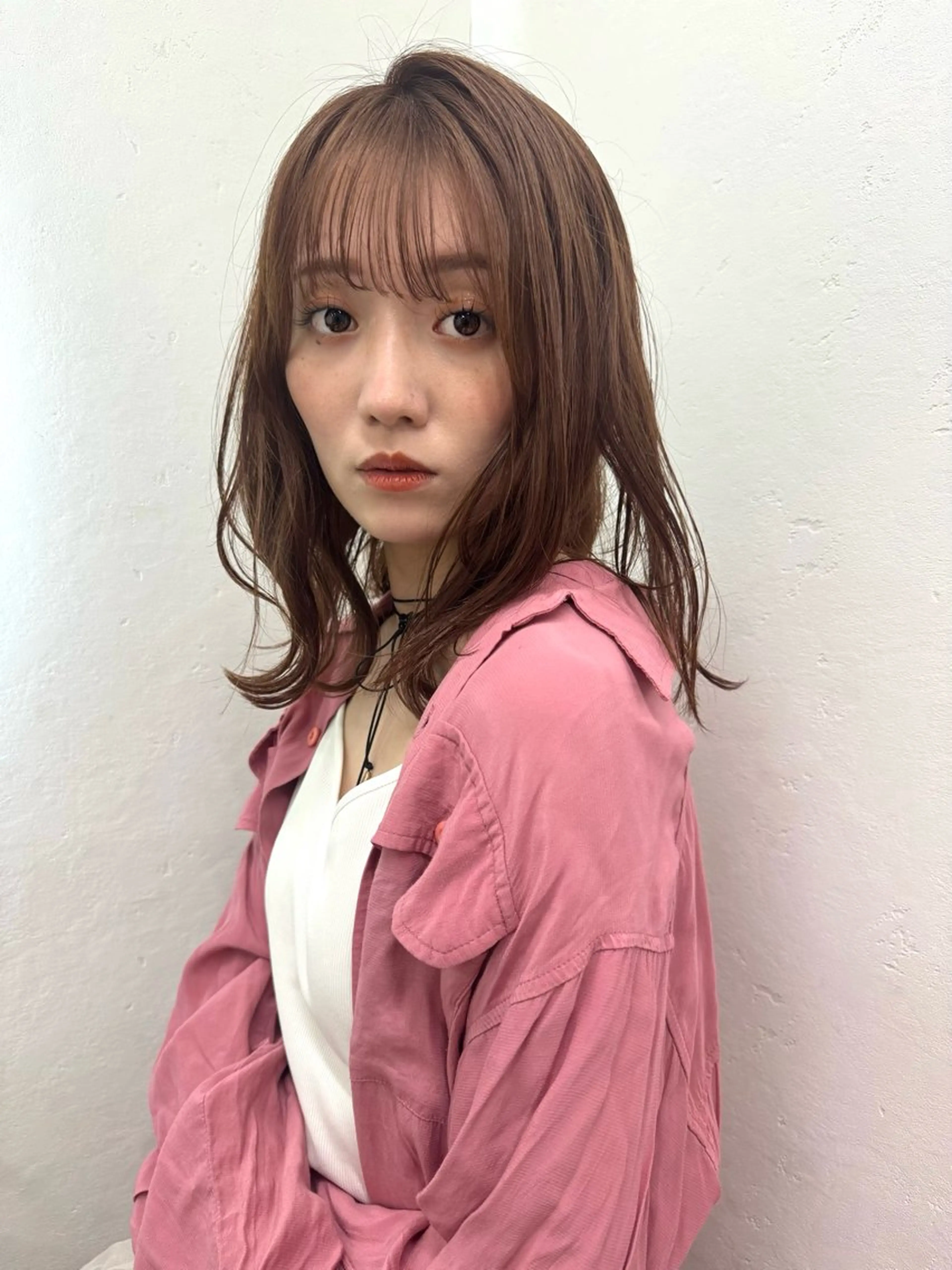 ショート 暖色／艶髪／ ボブ／ ピンク🎀／MARIのヘアスタイル