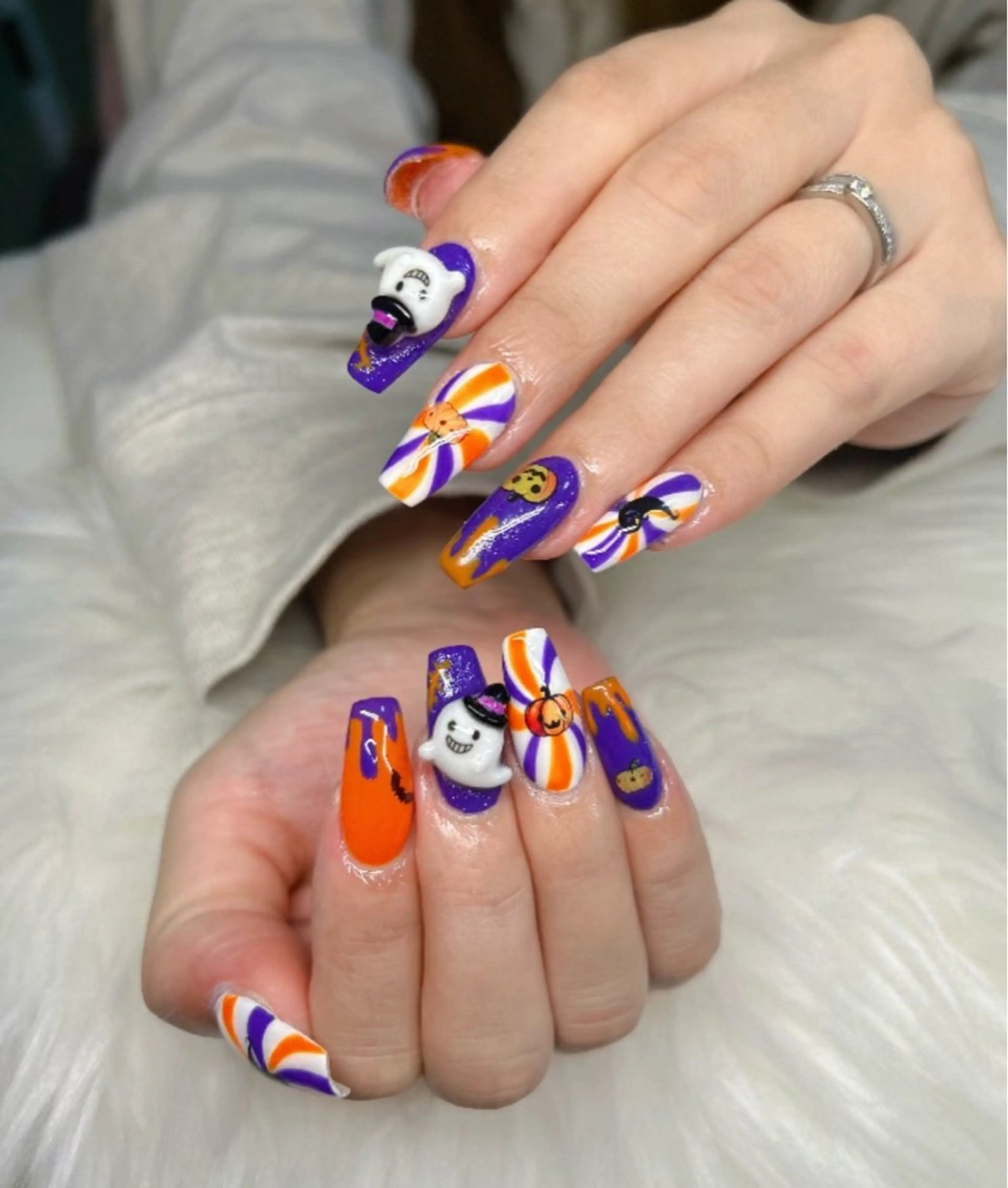 ネイル アートネイル オーロラネイル チークネイル 長さ出し フットネイル ハンドネイル Chan nailsのネイルデザイン