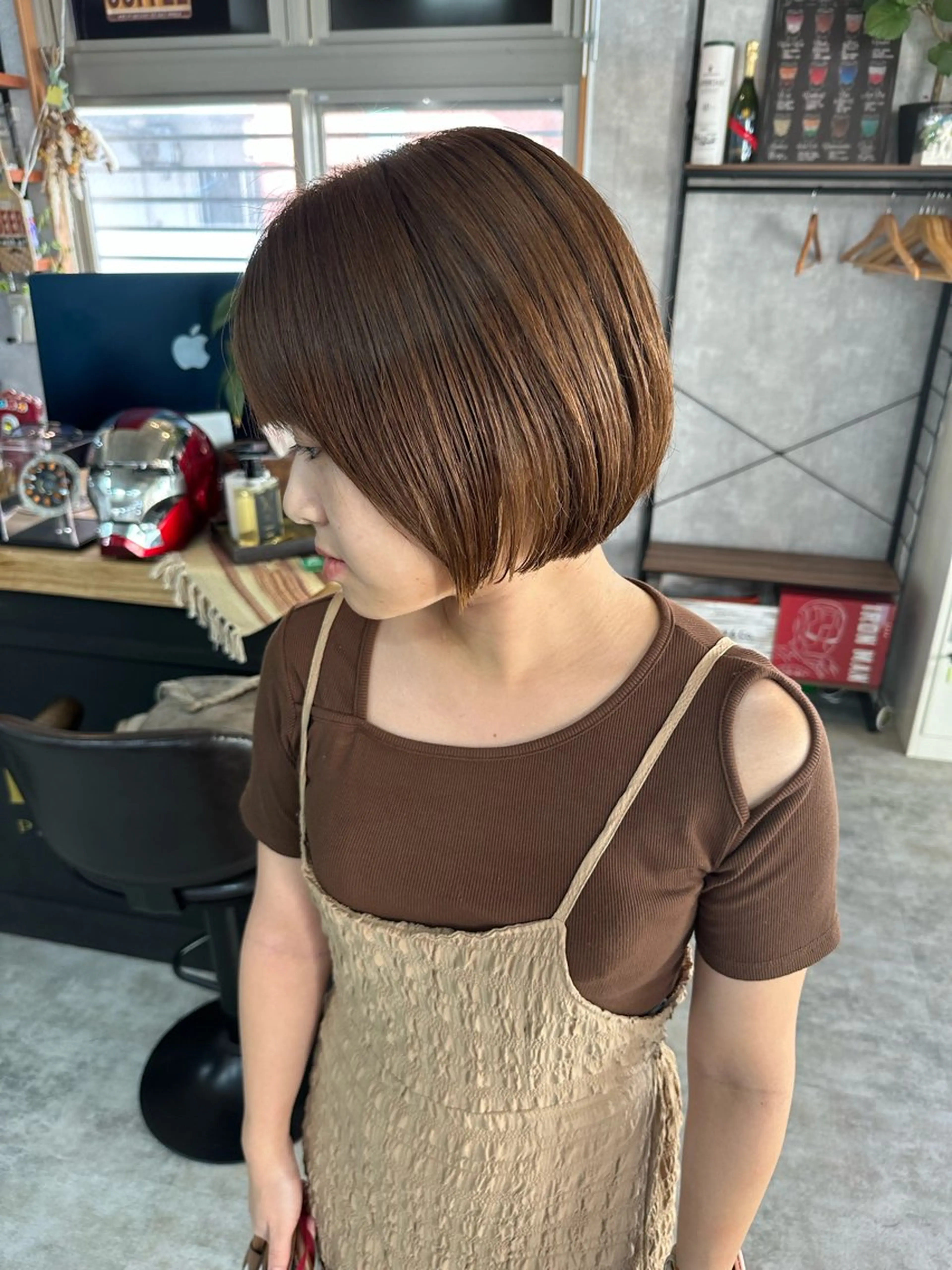 ショート 切りっぱなしボブ ショートボブ ハンサムショート 丸みショート ボブ カット ヘアカラー トリートメント C’LD hair  produce /シールドヘア所属・モテ髪/ボブ/ショー ト/アダチフウトのヘアスタイル