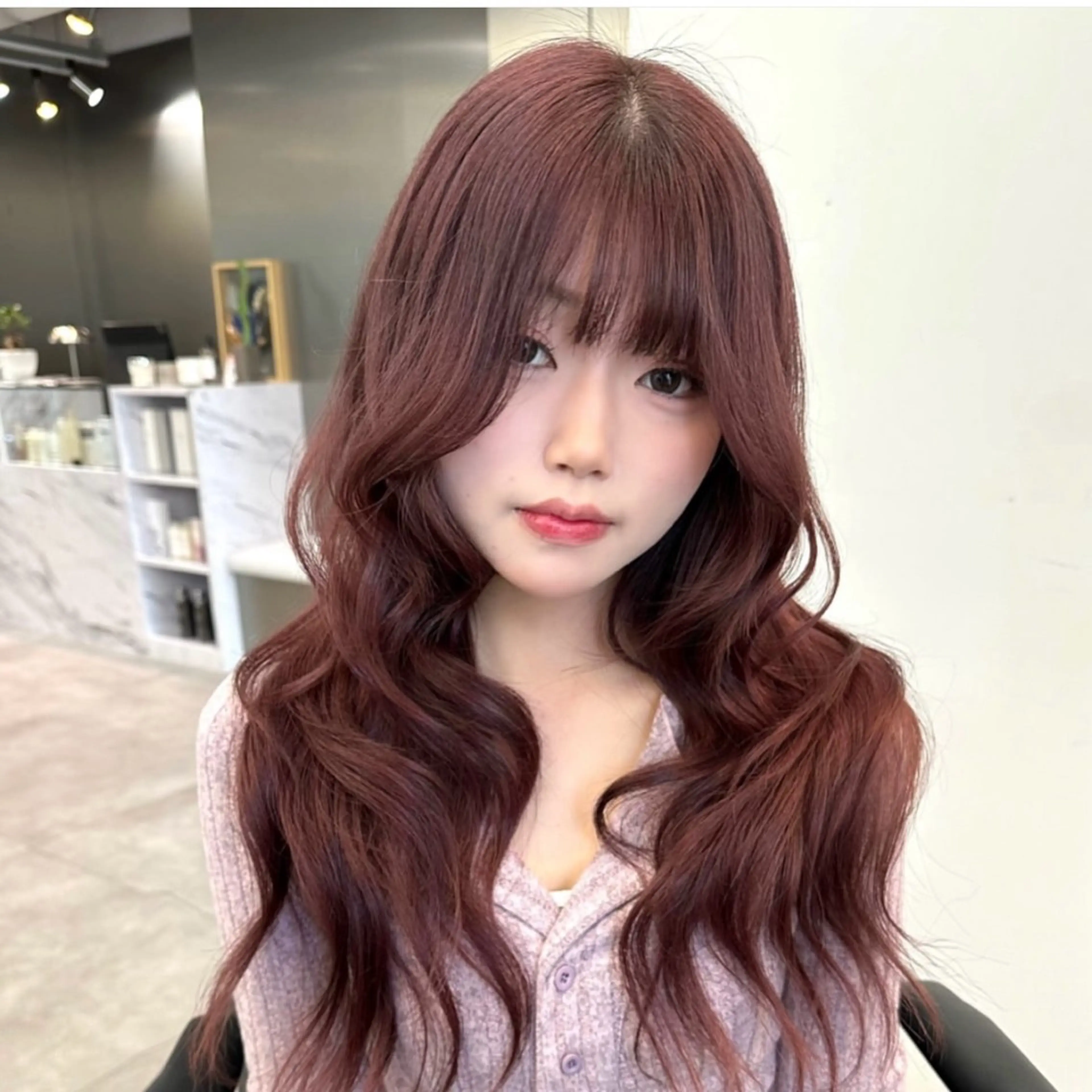 【🌸落ち着きのあるピンクカラー🌸】ブリーチ+オンカラーの写真