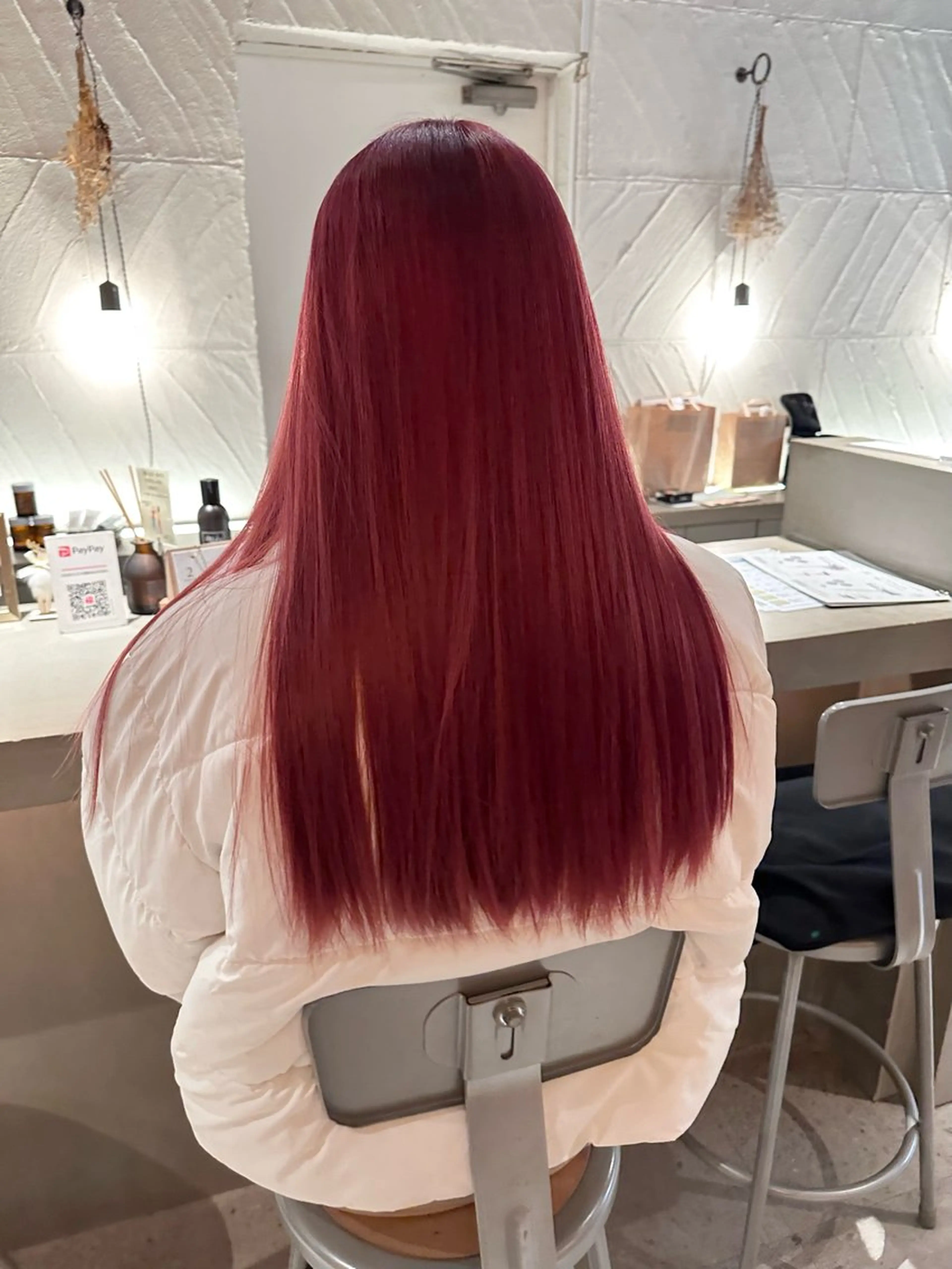 ロング カラー ブリーチ ヘアカラー 福崎 真奈のヘアスタイル