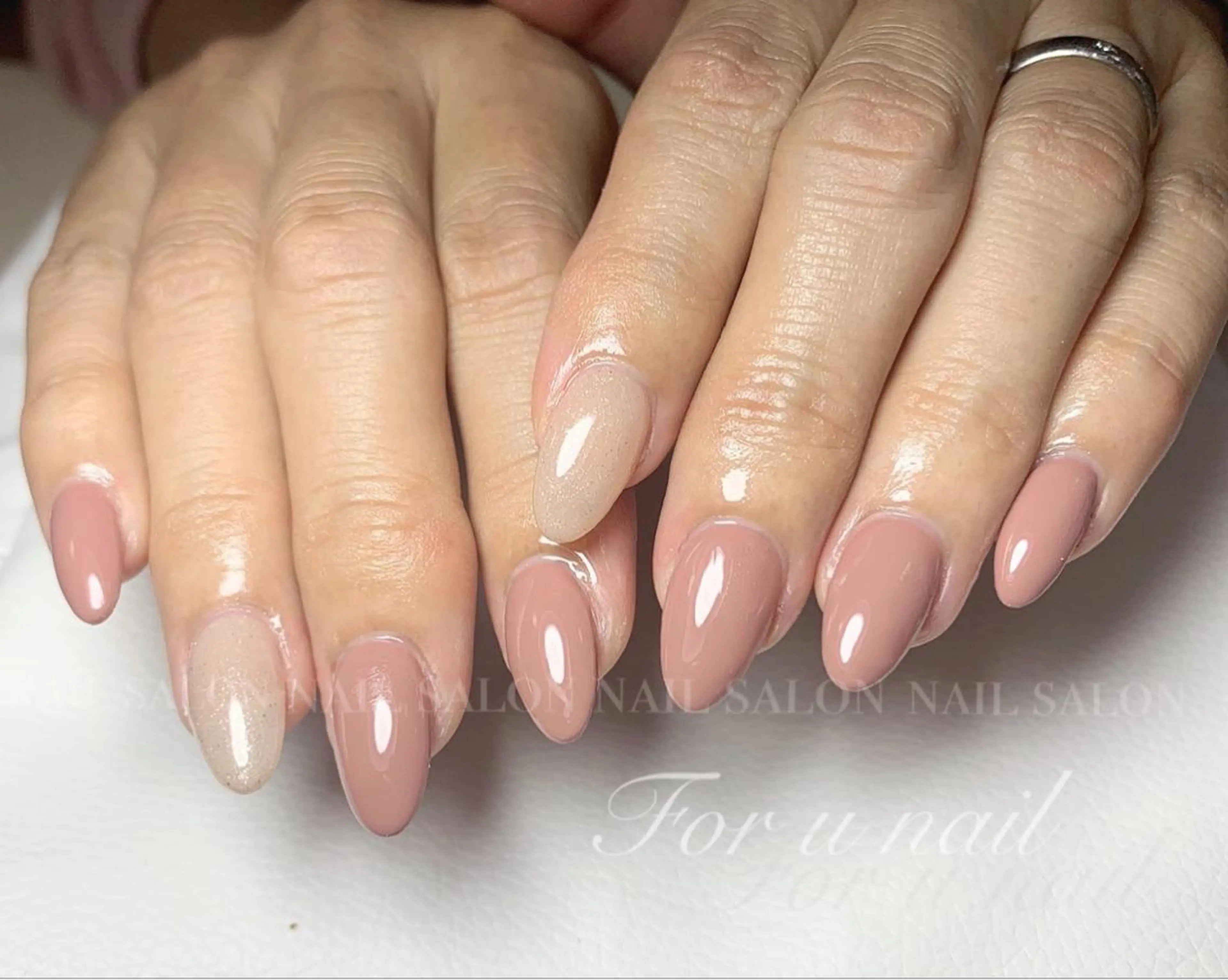 ネイル 氷ネイル・うるうるネイル スカルプネイル For  u  nail川崎所属・For u nailのネイルデザイン