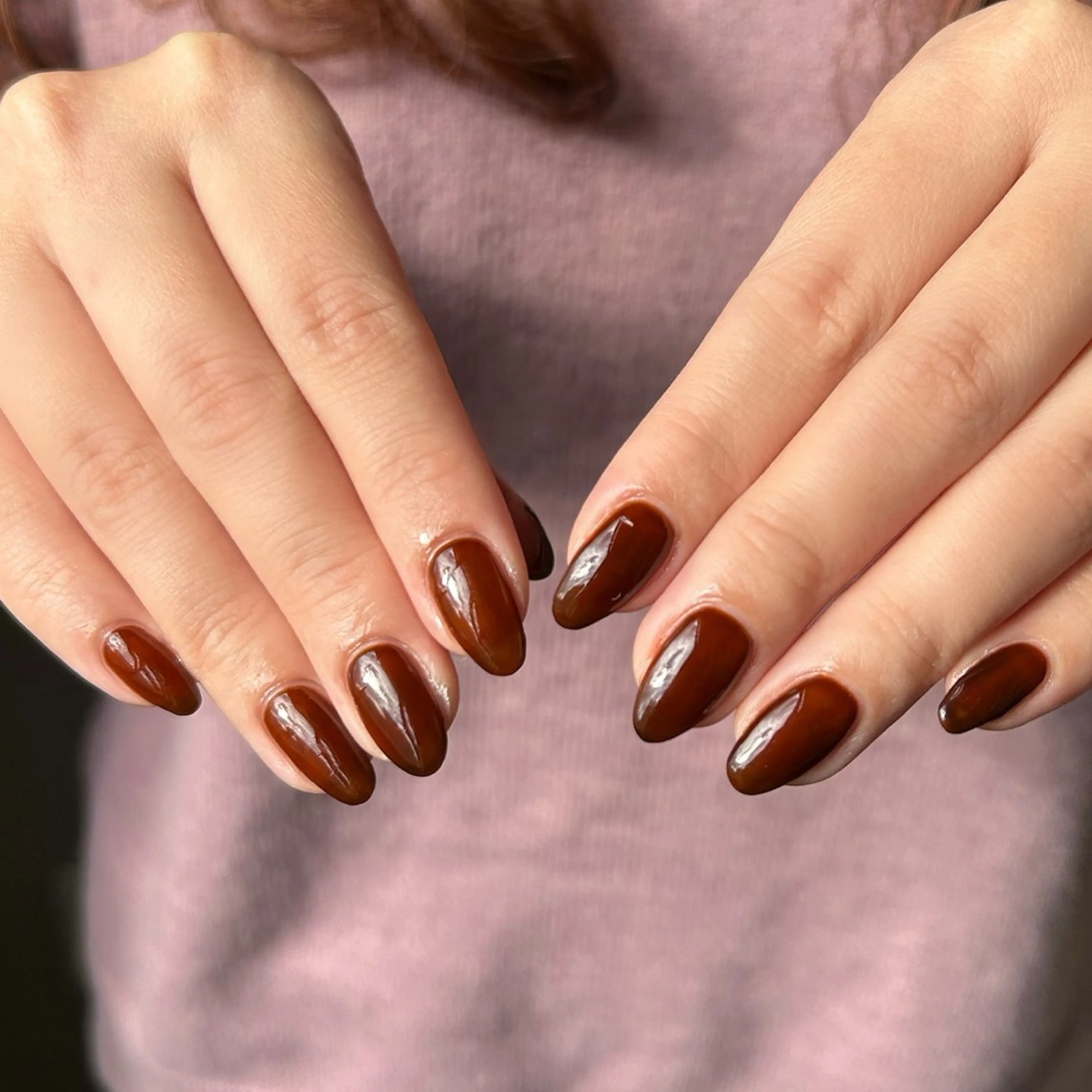 ネイル ブラウン 山本 彩加のネイルデザイン
