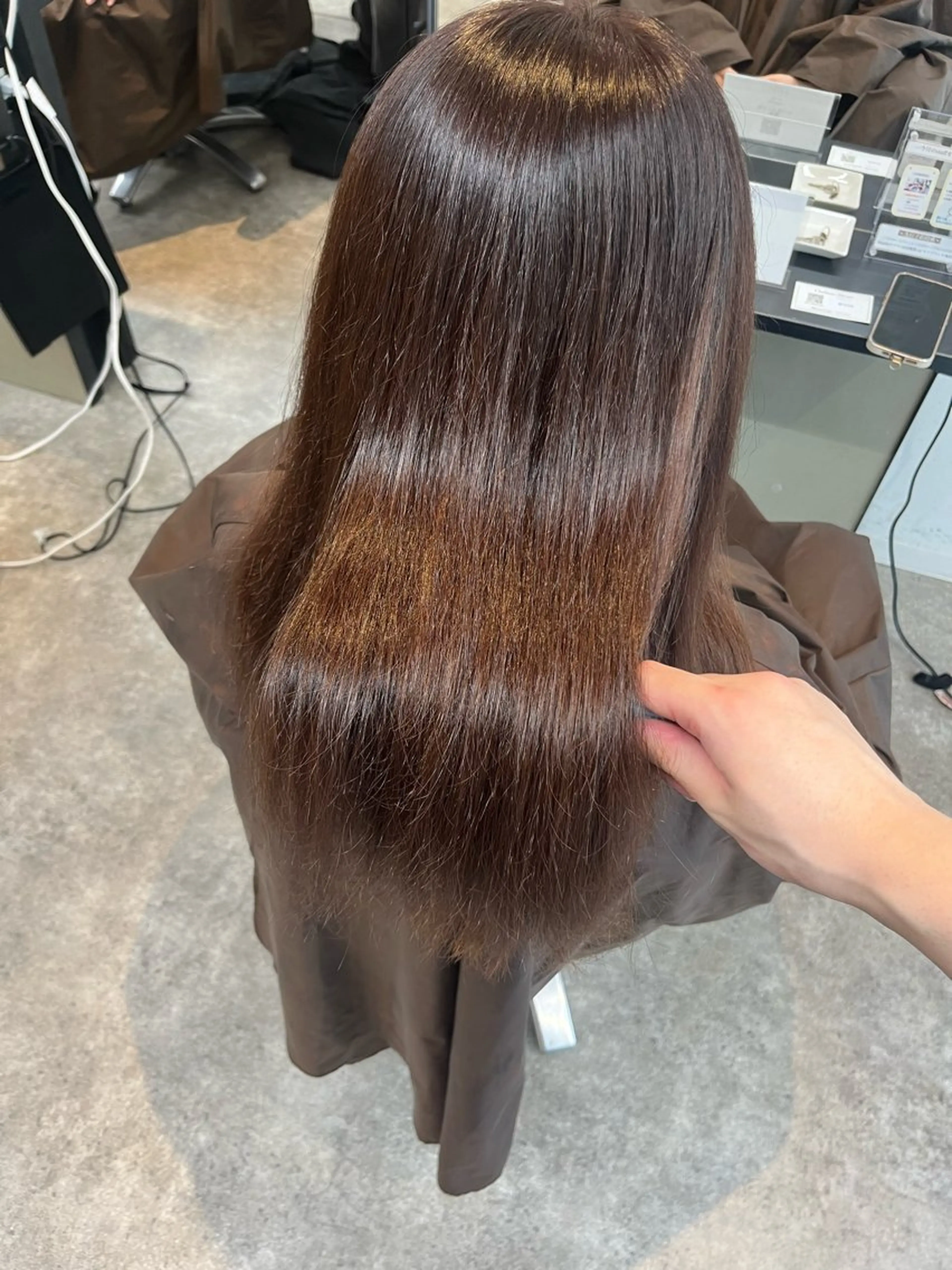 セミロング カラー ブラウンカラー ヘアカラー トリートメント kanato🇰🇷 【札幌韓国ヘア】のヘアスタイル