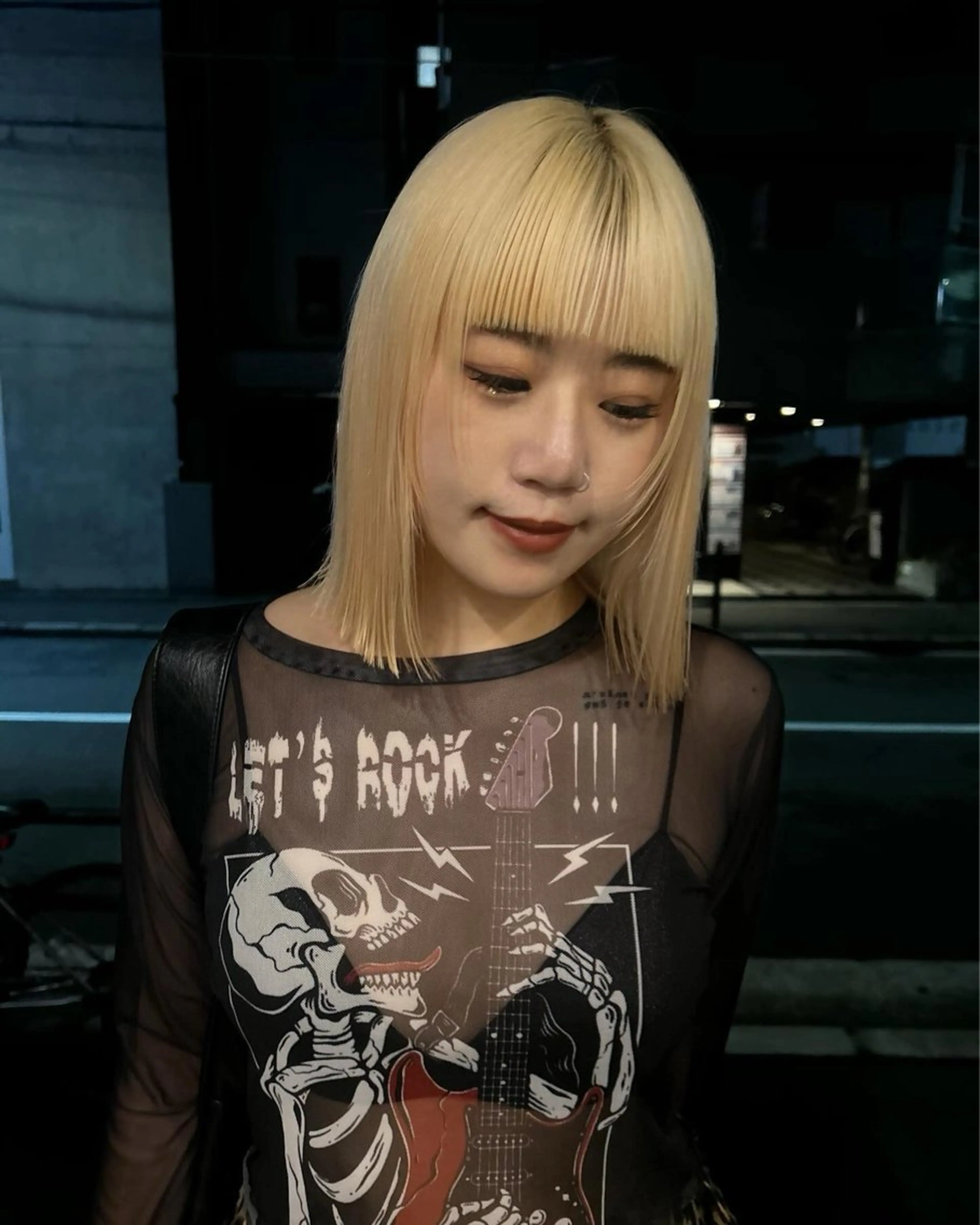 ミディアム レイヤーカット hen所属・心斎橋/レイヤー/ ブリーチ/モエのヘアスタイル