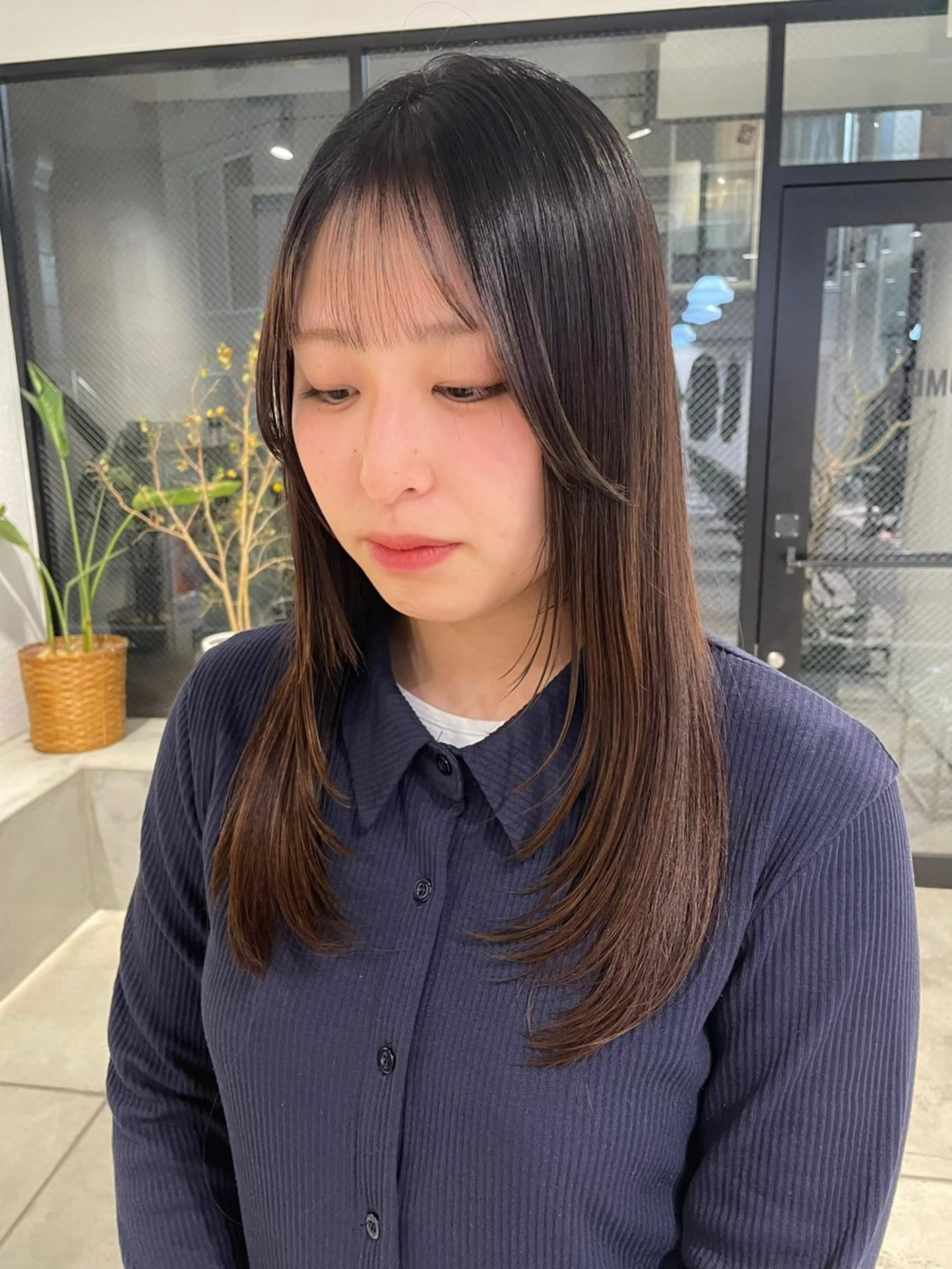 ロング ロングレイヤー レイヤーカット ロング ユウナ🎀暖色/オリ ーブカラー/レイヤーのヘアスタイル