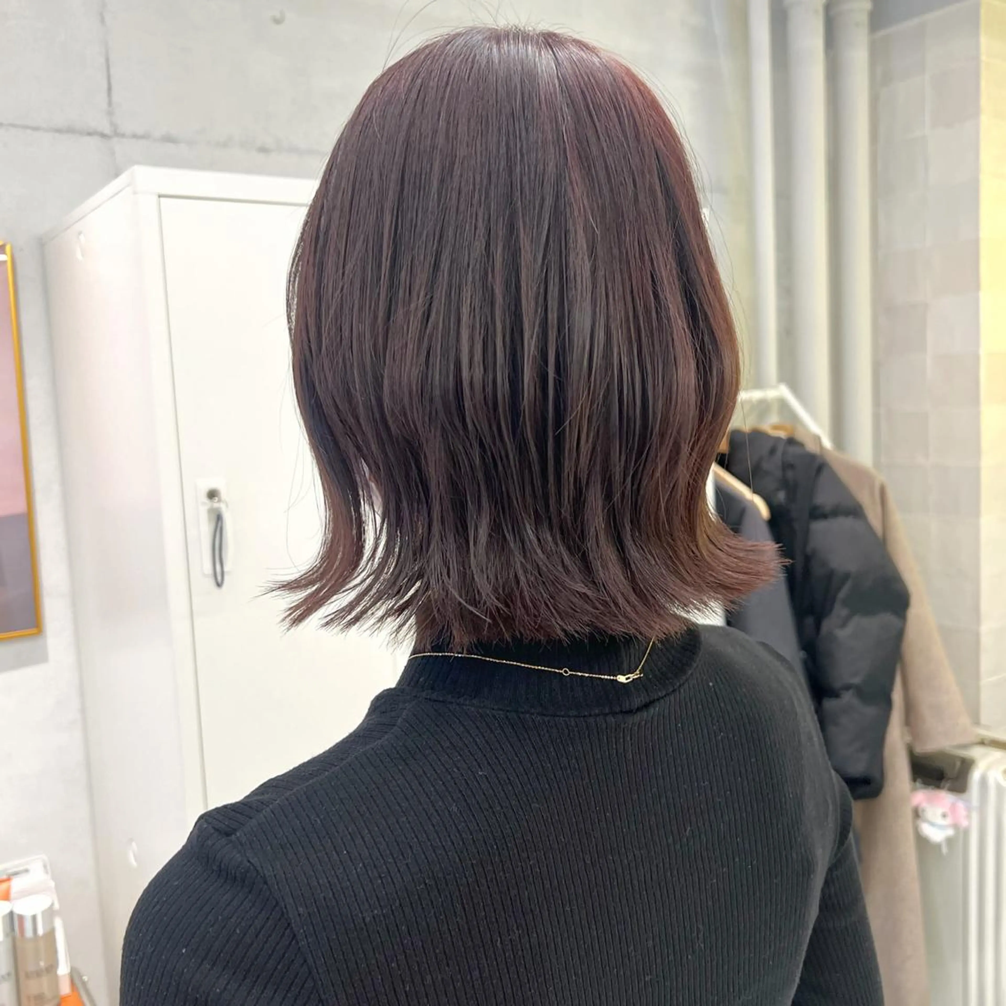 セミロング カラー ブリーチ ブラウンカラー 透明感カラー ブリーチなしカラー ピンクカラー カット ヘアカラー トリートメント 韓国ヘア☁️ mitsukiのヘアスタイル