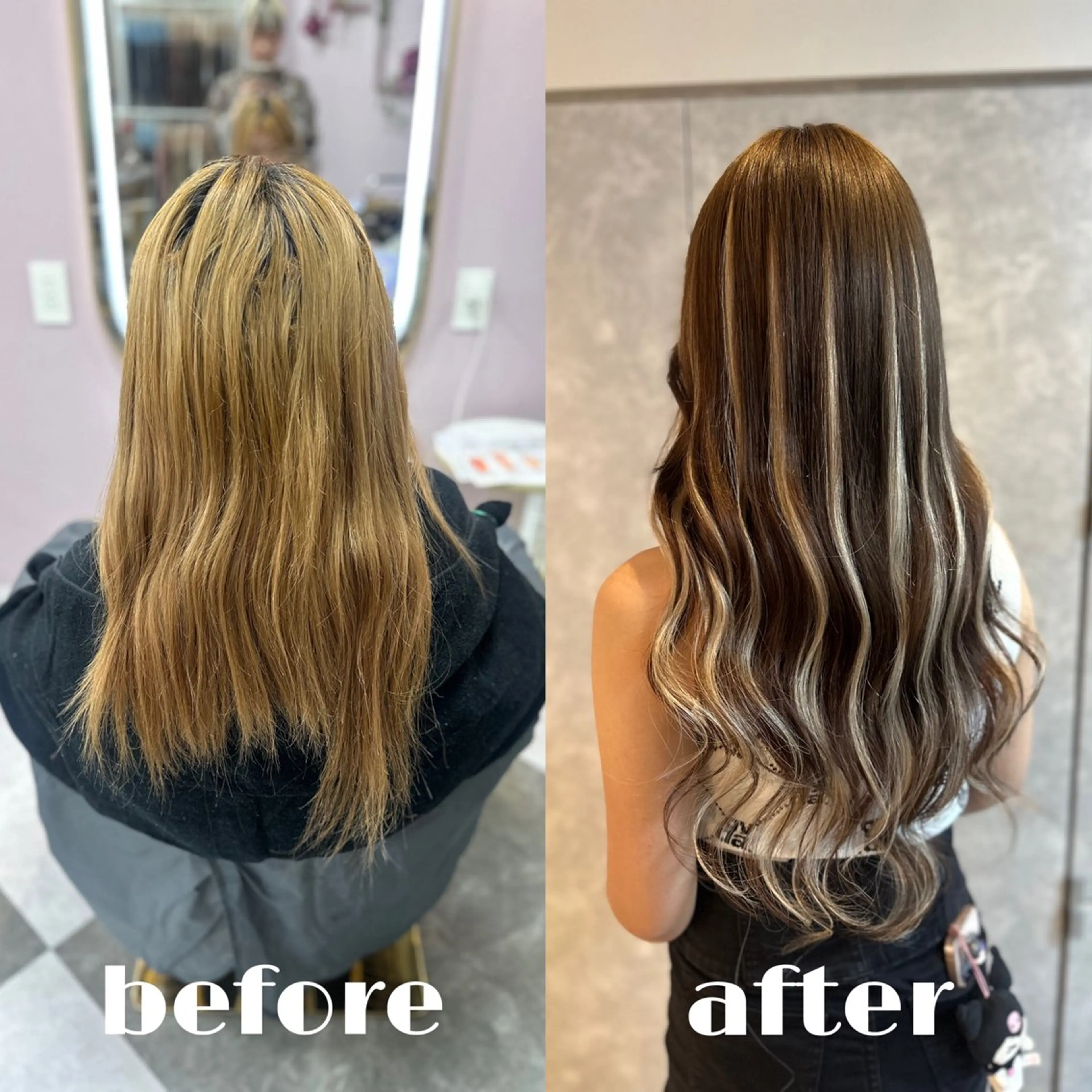 ロング ガルボヘアー心斎橋所属・プルエクステカラー専 門店ガルボヘアーのヘアスタイル