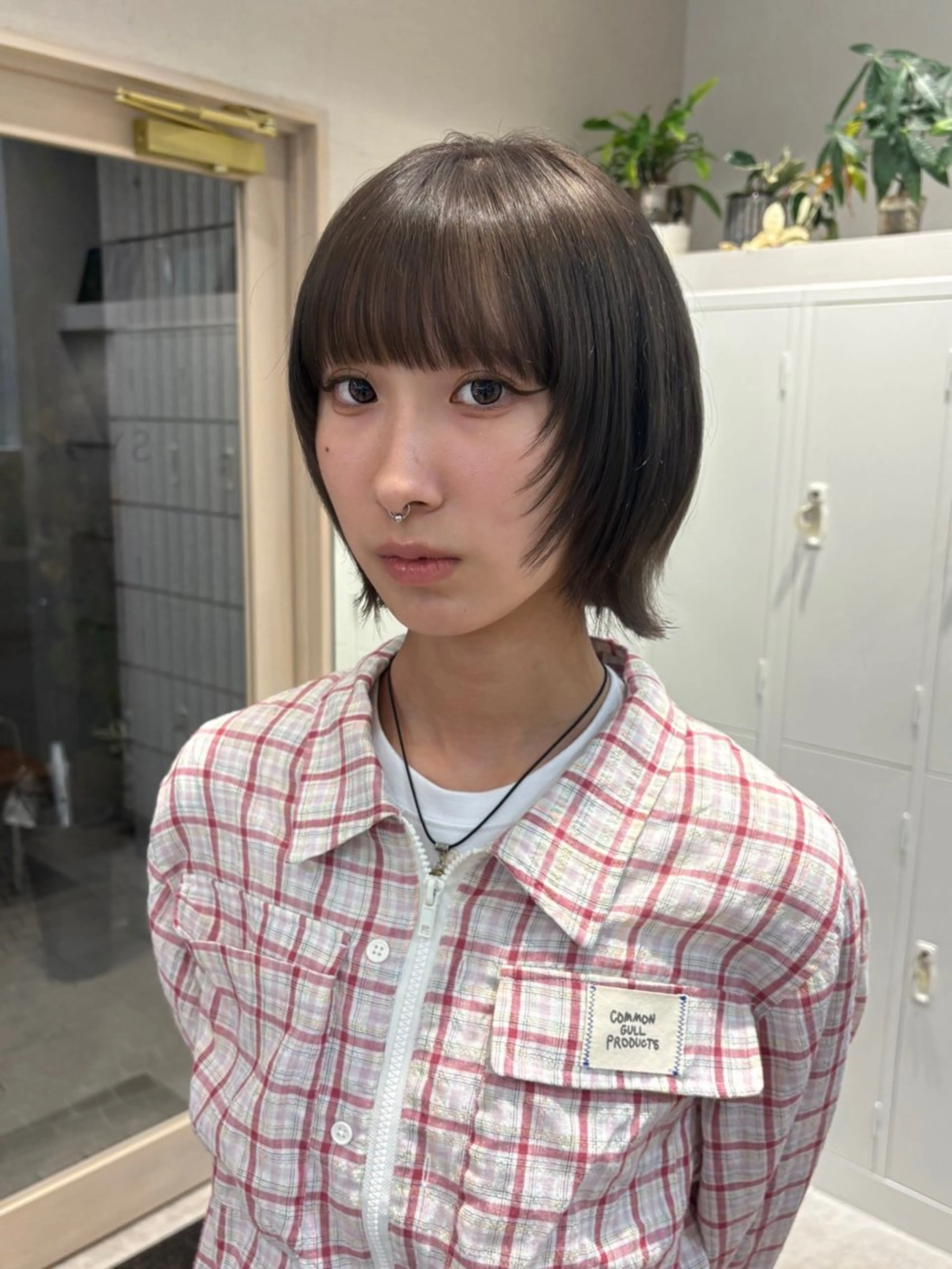 ミディアム カラー ブリーチ 透明感カラー グレージュ オリーブグレージュ オリーブグレー カット ヘアカラー トリートメント 艶カラー/高円寺/ atsumi🦣🪽のヘアスタイル