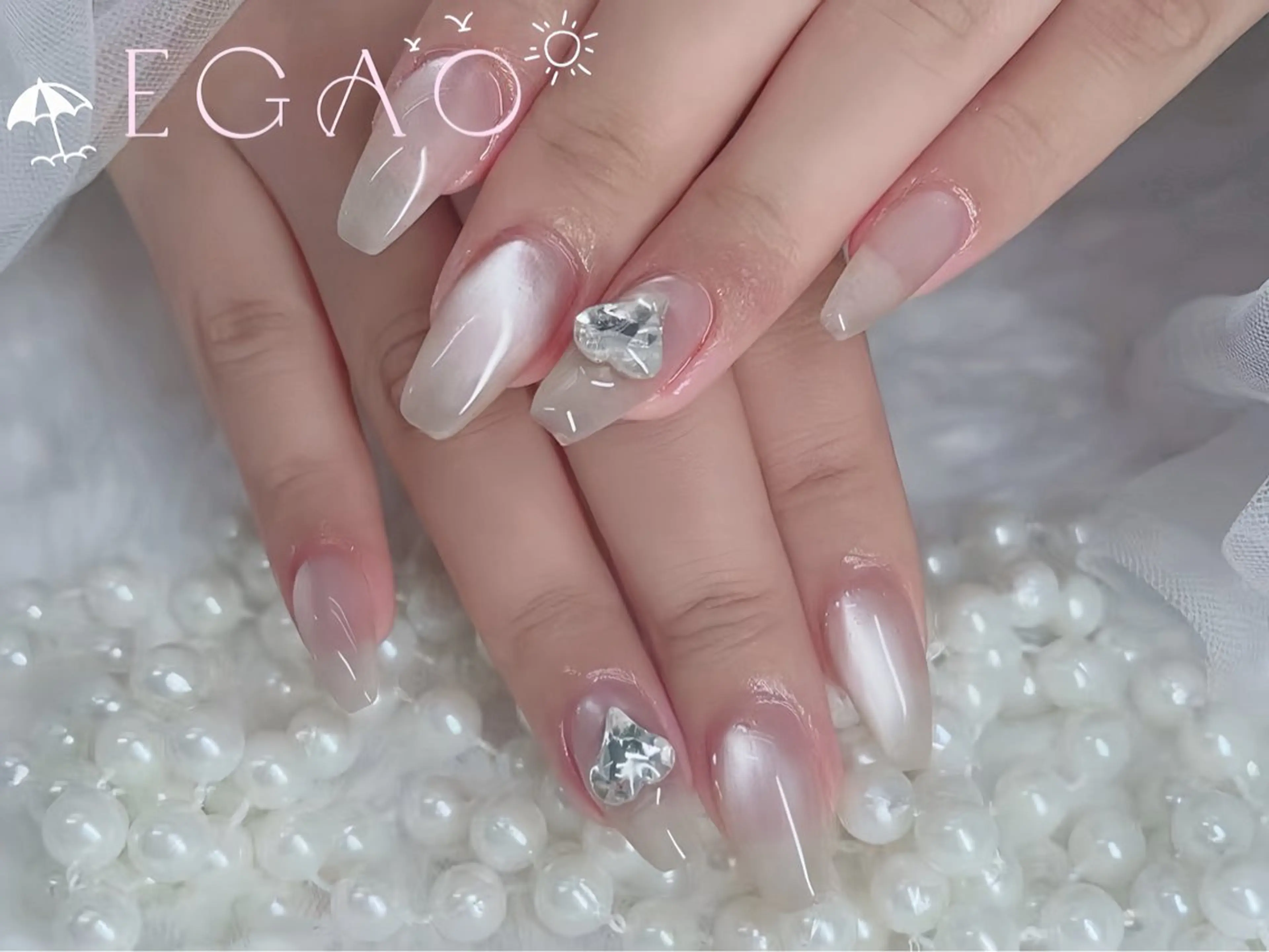 ネイル アートネイル フットネイル フレンチネイル ジェルネイル グラデーション ハンドネイル Egao Nail Salonのネイルデザイン